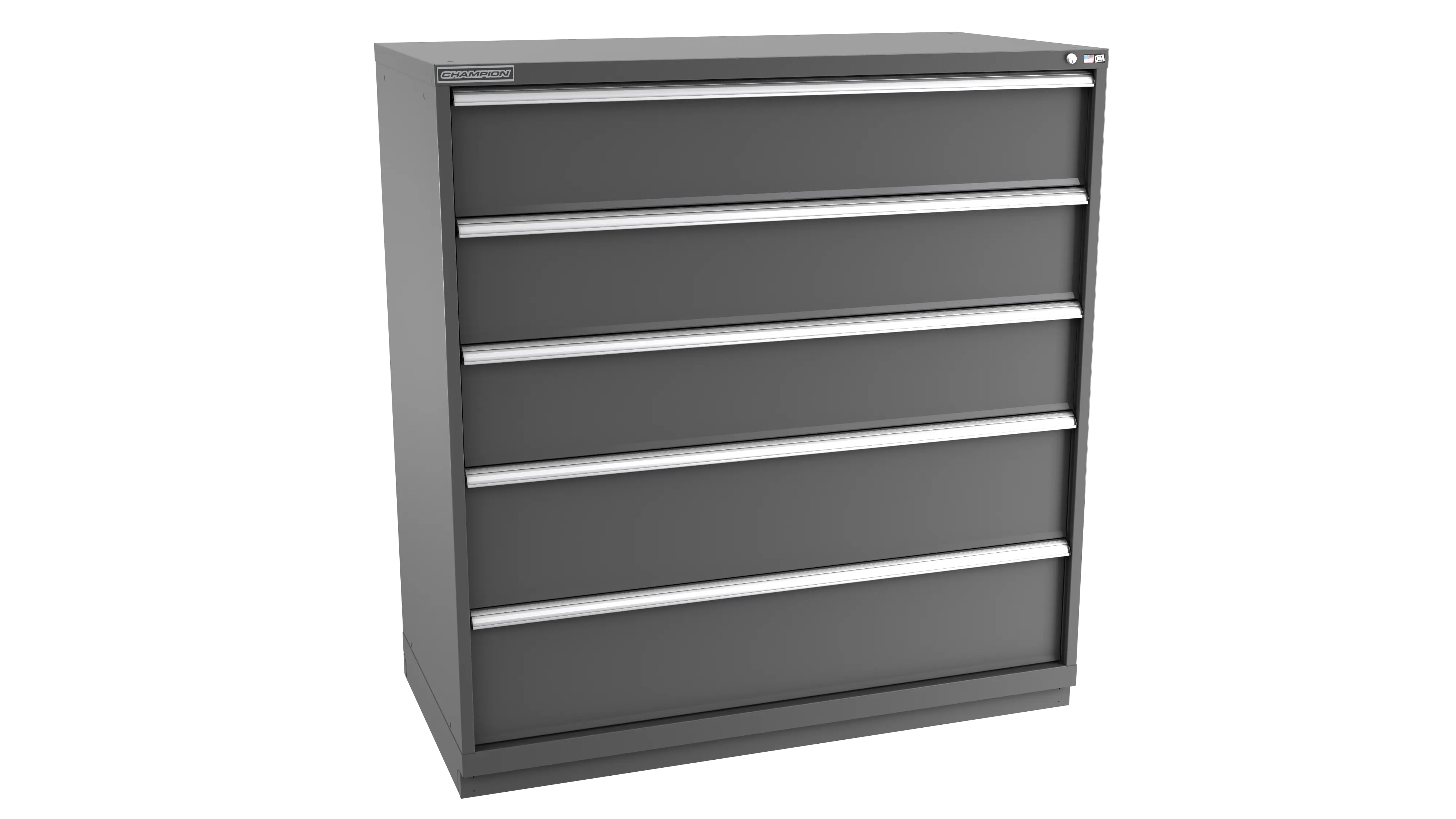 Champion Tool 5-Drawer Modular Cabinet, 56-1/2 W x 59-1/2 H x 22-1/2 D in - CM DWS2700-0501-ILC-FTB Champion Tool Storage