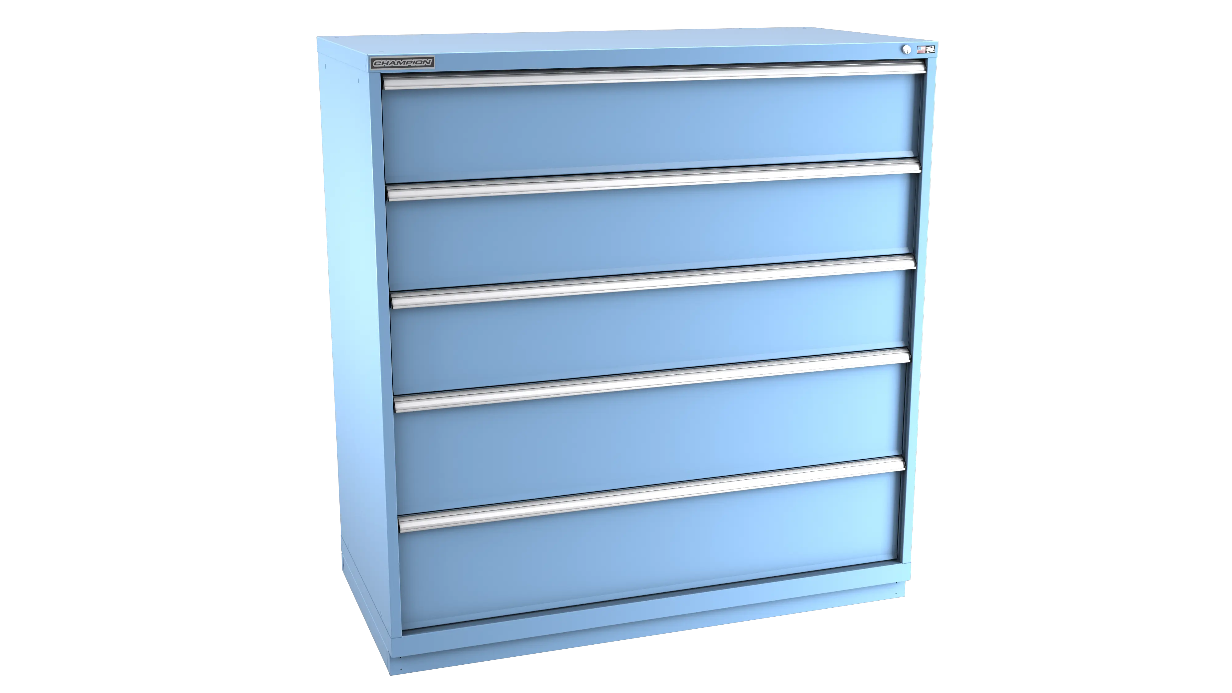 Champion Tool 5-Drawer Modular Cabinet, 56-1/2 W x 59-1/2 H x 22-1/2 D in - CM DWS2700-0501-ILC-FTB Champion Tool Storage