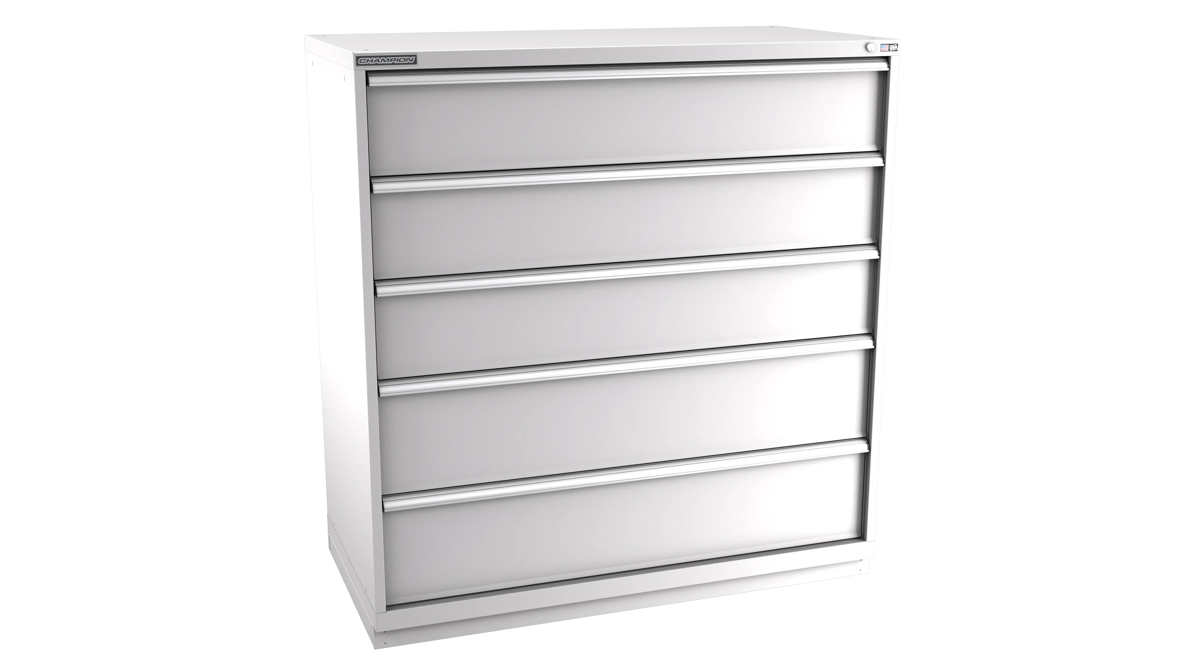 Champion Tool 5-Drawer Modular Cabinet, 56-1/2 W x 59-1/2 H x 22-1/2 D in - CM DWS2700-0501-ILC-FTB Champion Tool Storage