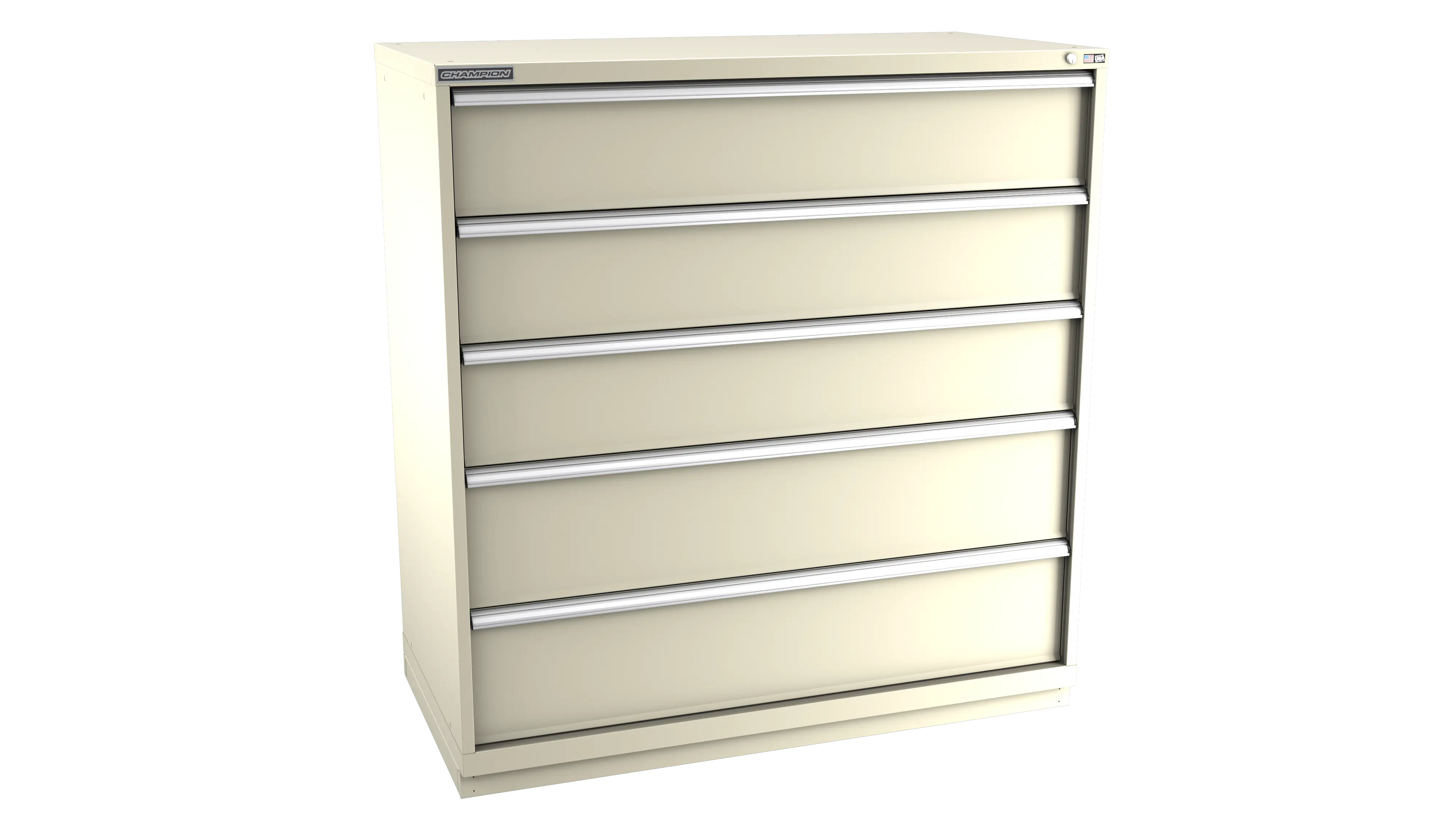 Champion Tool 5-Drawer Modular Cabinet, 56-1/2 W x 59-1/2 H x 22-1/2 D in - CM DWS2700-0501-ILC-FTB Champion Tool Storage