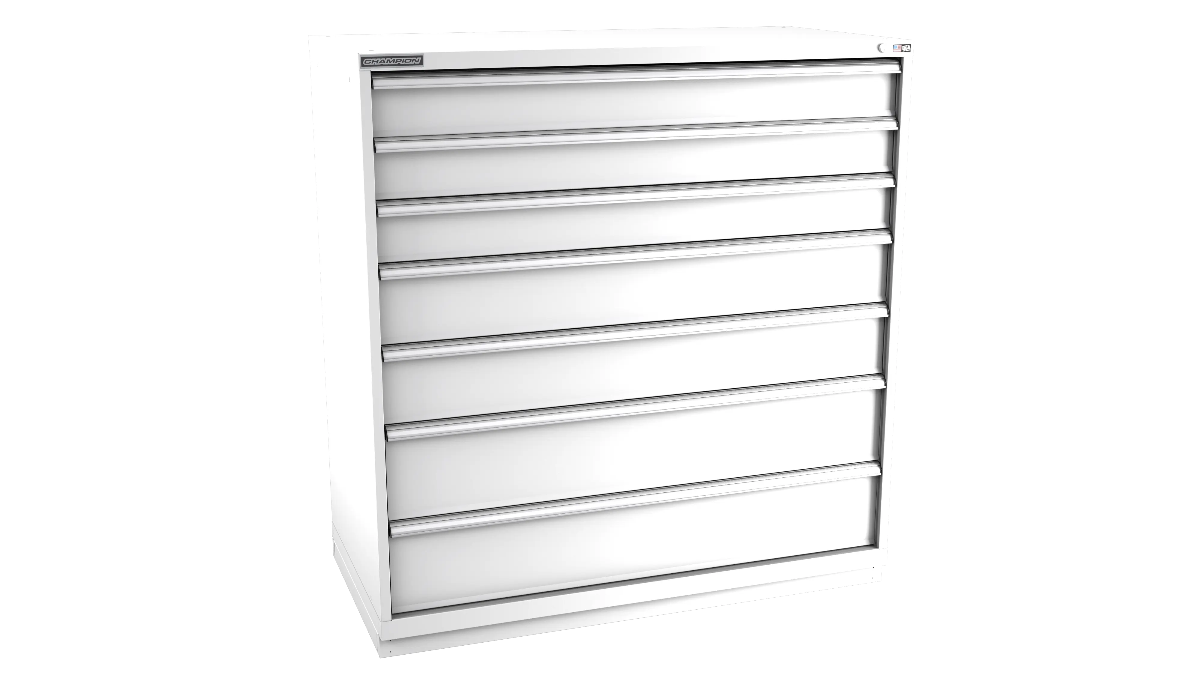 Champion Tool 7-Drawer Modular Cabinet, 56-1/2 W x 59-1/2 H x 22-1/2 D in - CM DWS2700-0701-ILC-FTB Champion Tool Storage