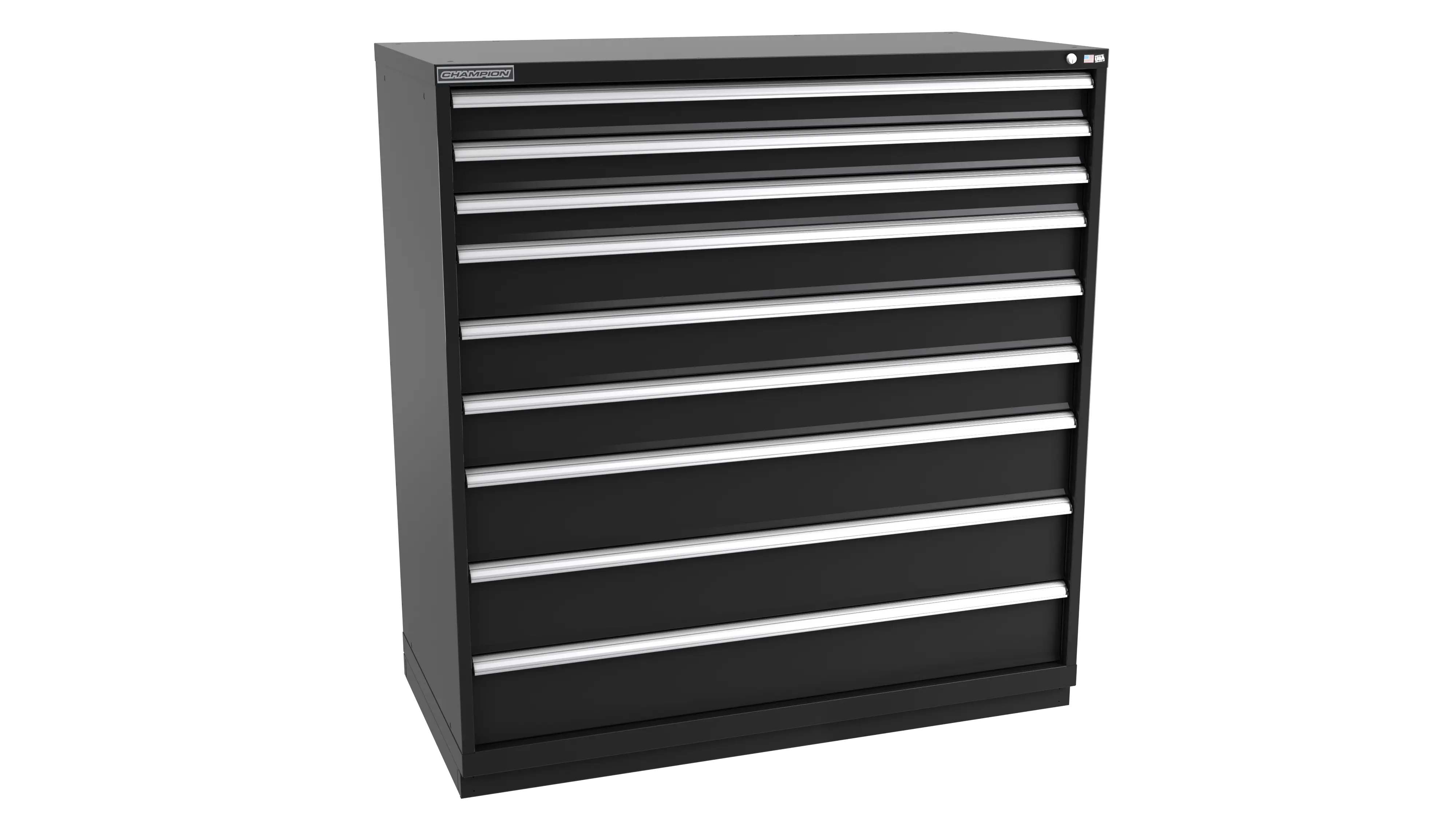 Champion Tool 9-Drawer Modular Cabinet, 56-1/2 W x 59-1/2 H x 22-1/2 D in - CM DWS2700-0901-ILC-FTB Champion Tool Storage