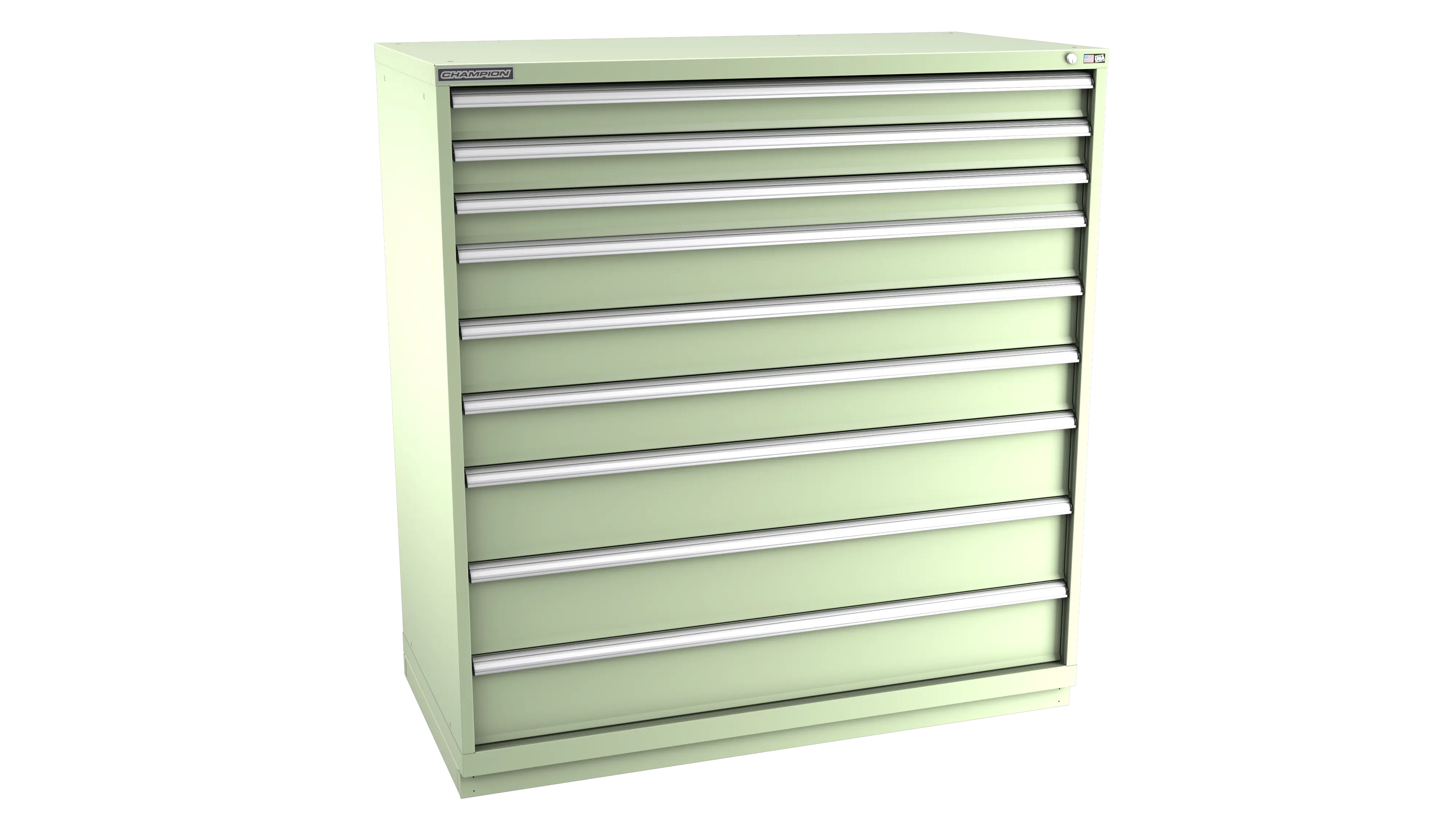 Champion Tool 9-Drawer Modular Cabinet, 56-1/2 W x 59-1/2 H x 22-1/2 D in - CM DWS2700-0901-ILC-FTB Champion Tool Storage