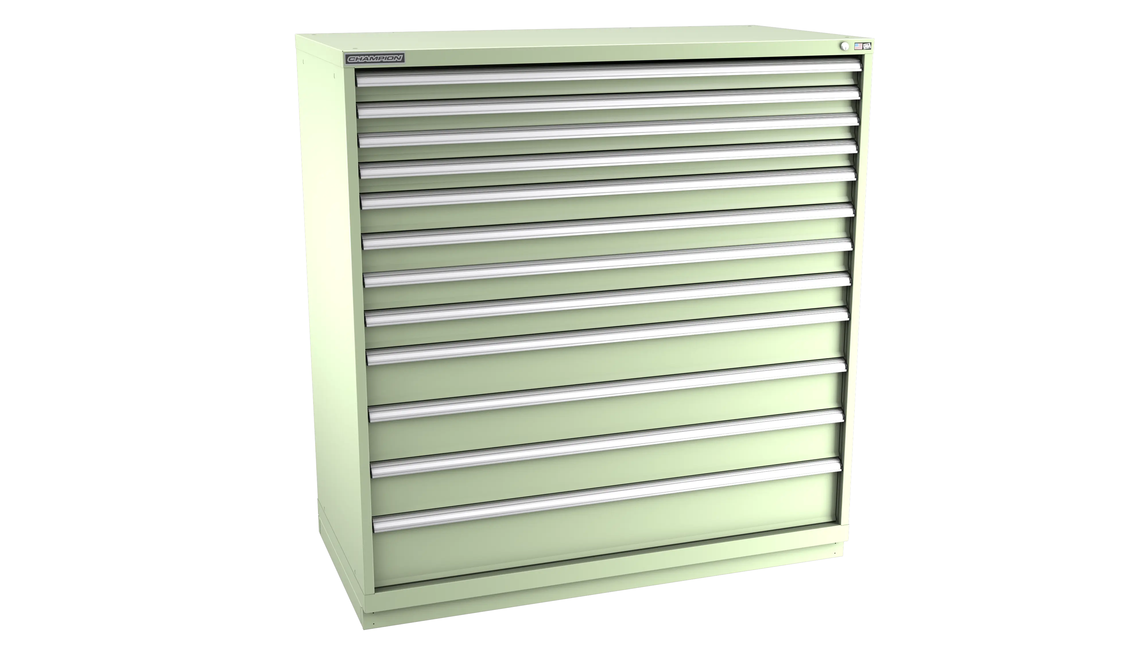 Champion Tool 12-Drawer Modular Cabinet, 56-1/2 W x 59-1/2 H x 22-1/2 D in - CM DWS2700-1201-ILC-FTB Champion Tool Storage