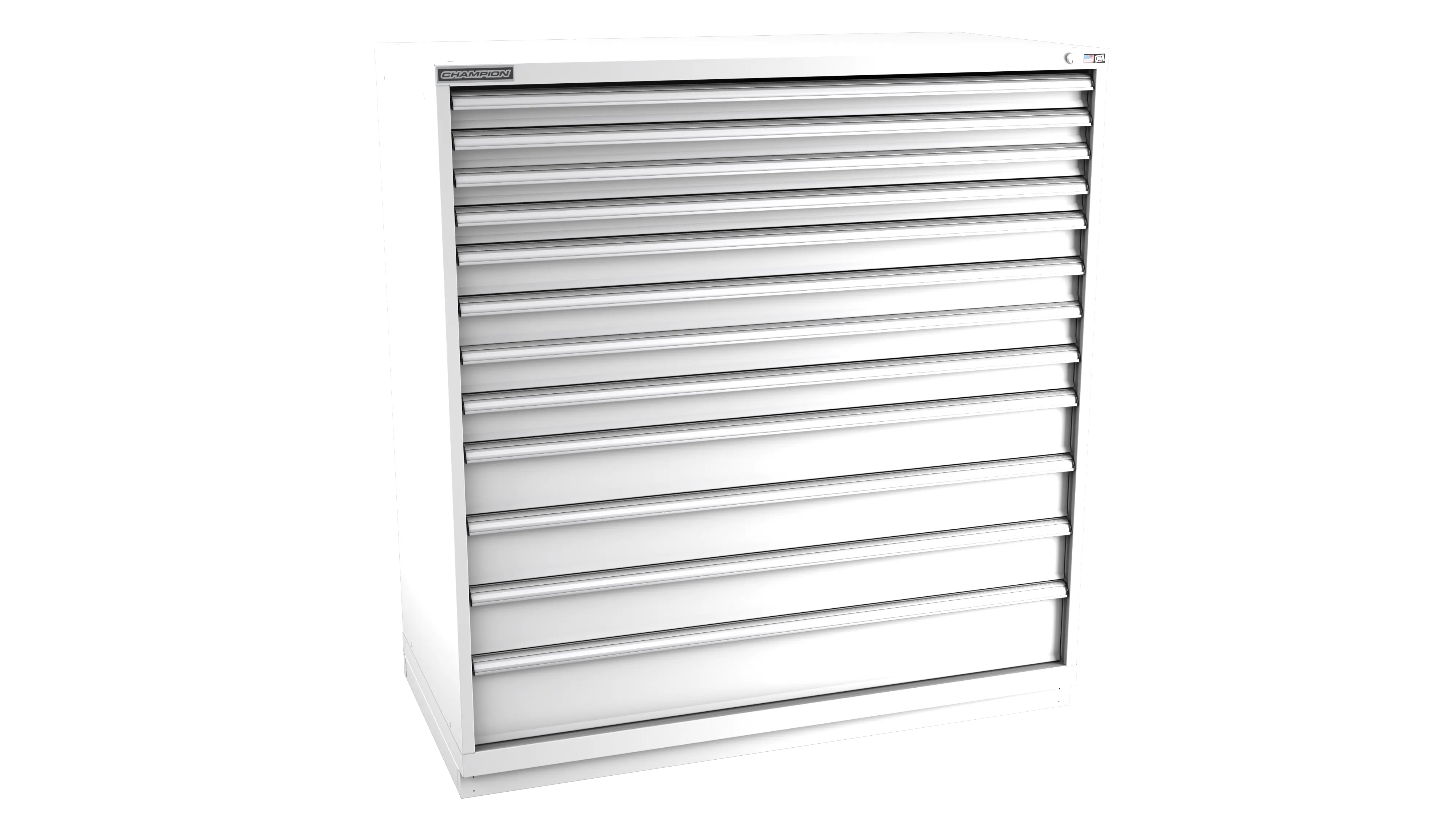 Champion Tool 12-Drawer Modular Cabinet, 56-1/2 W x 59-1/2 H x 22-1/2 D in - CM DWS2700-1201-ILC-FTB Champion Tool Storage