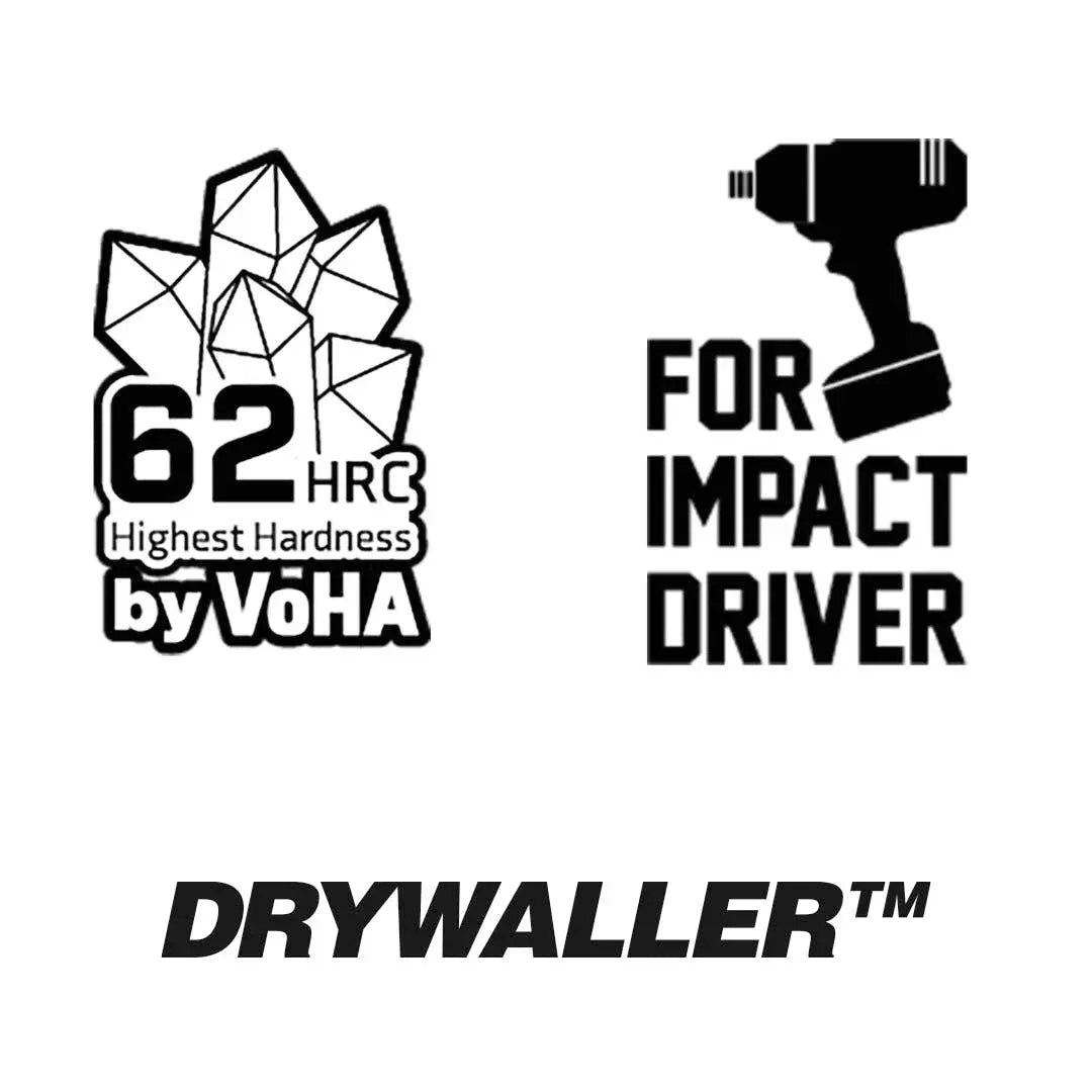 Vessel Tools Set of 2 DRYWALLER Power Bit, PH2 x 50mm - VL DWPH250P2