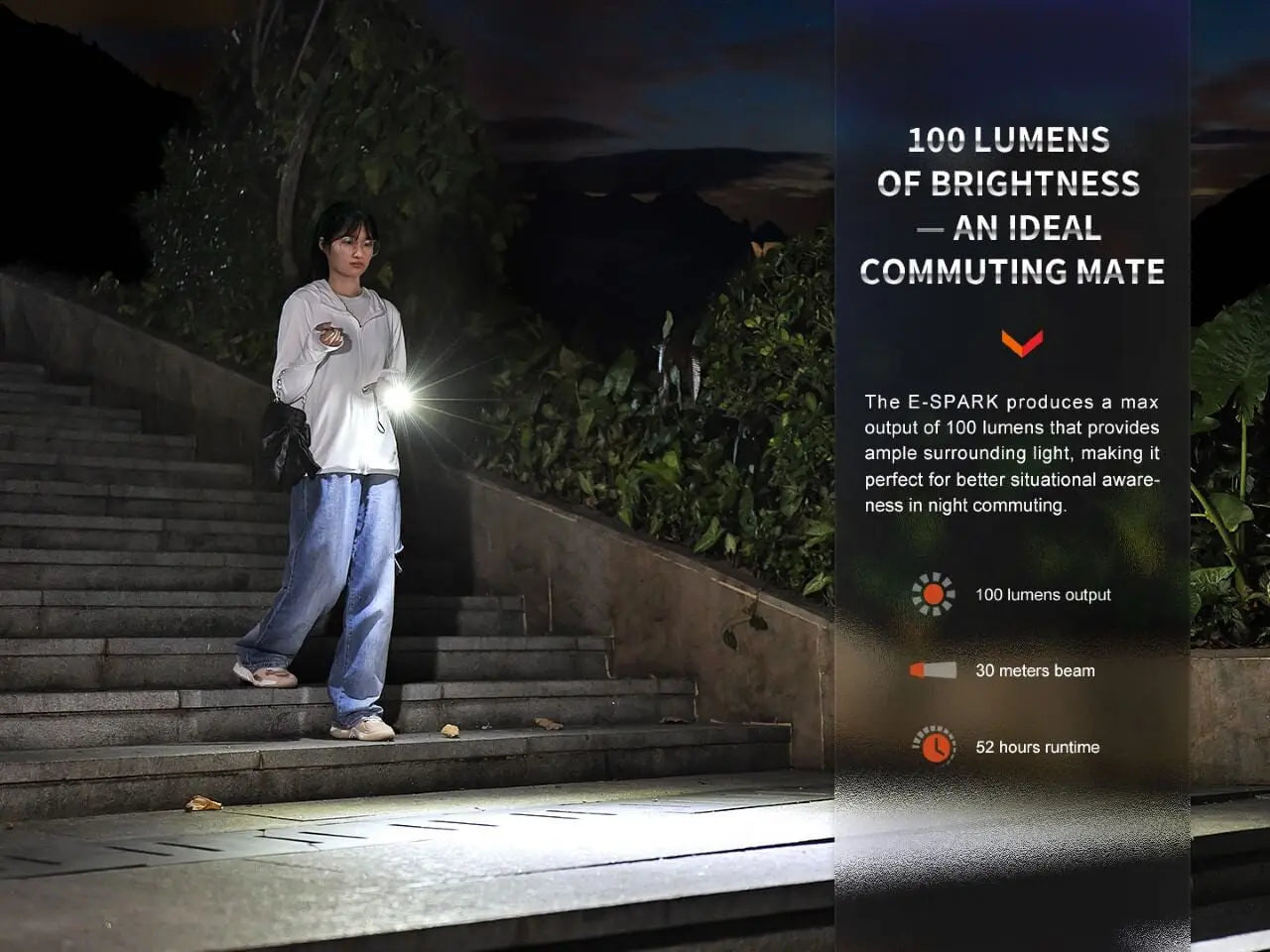 Fenix 100 Lumen Ultra-Thin Powerbank Flashlight - F FX-E-SPARK Fenix