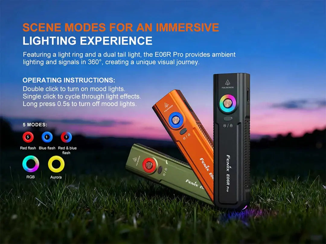 Fenix E06R PRO Flat Flashlight Fenix
