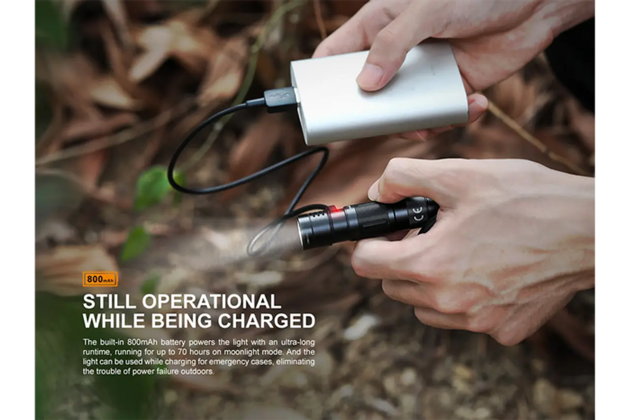 Fenix 600 Lumen High-Output Rechargeable Flashlight - F FX-E09R Fenix