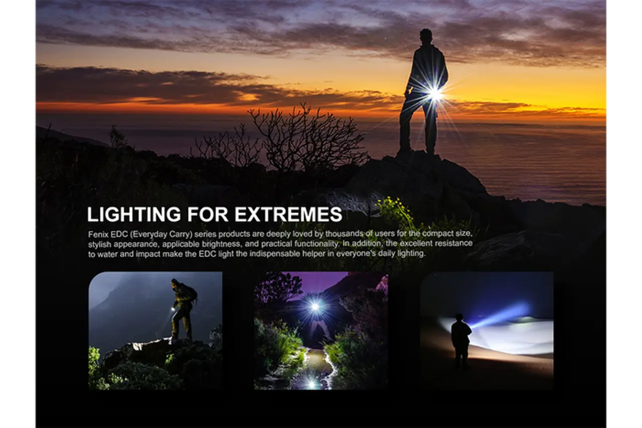 Fenix 600 Lumen High-Output Rechargeable Flashlight - F FX-E09R Fenix