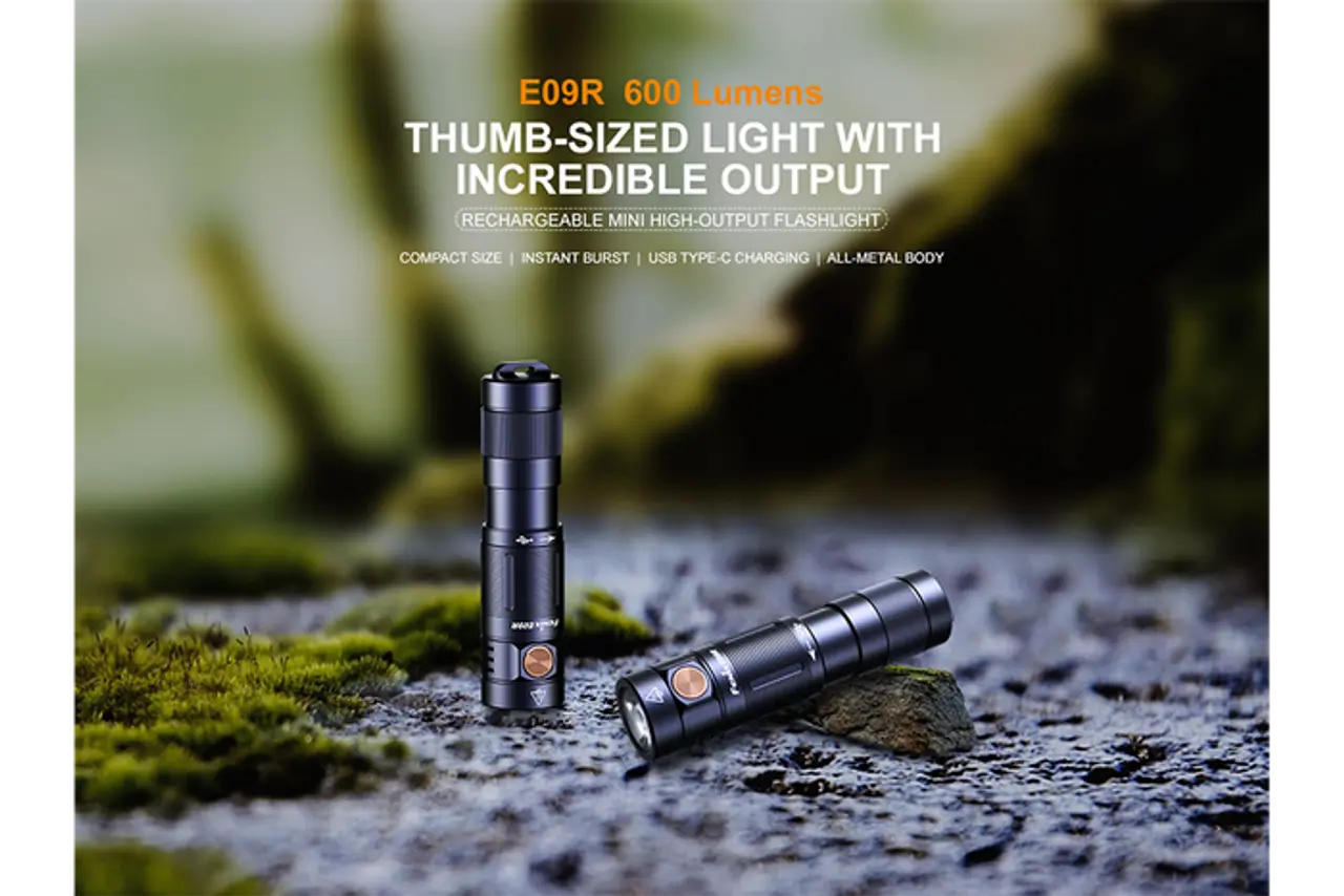 Fenix 600 Lumen High-Output Rechargeable Flashlight - F FX-E09R Fenix