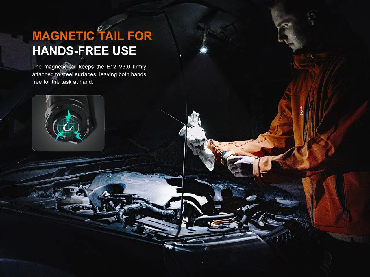 Fenix 200 Lumen EDC Portable Flashlight - F FX-E12V3 Fenix