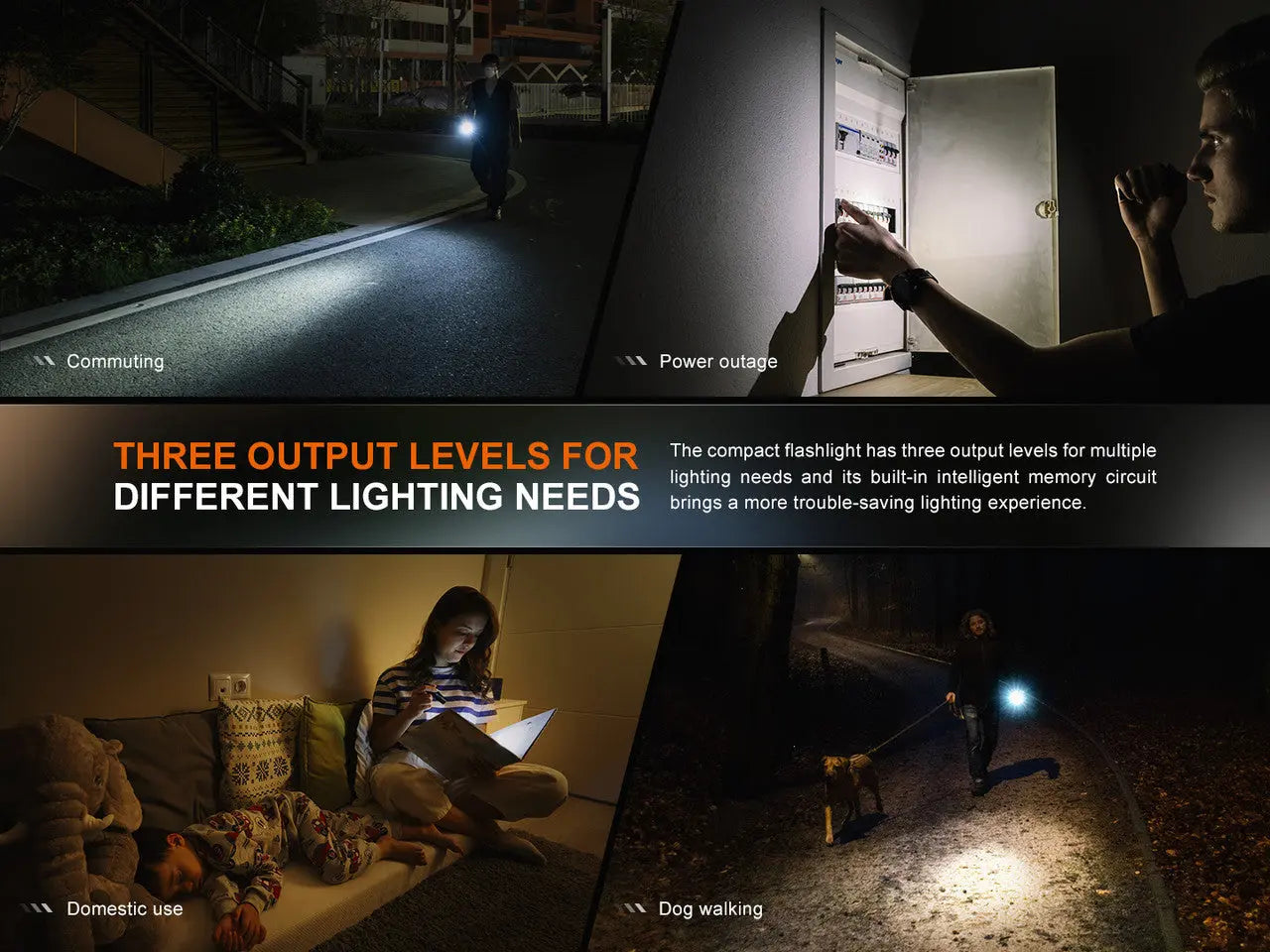 Fenix 200 Lumen EDC Portable Flashlight - F FX-E12V3 Fenix