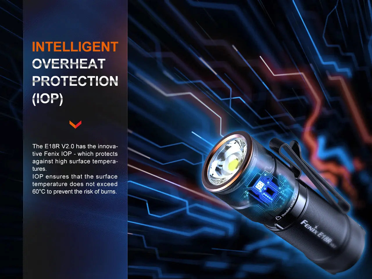Fenix 1200 Lumen LED Rechargeable Flashlight - F FX-E18RV2 Fenix