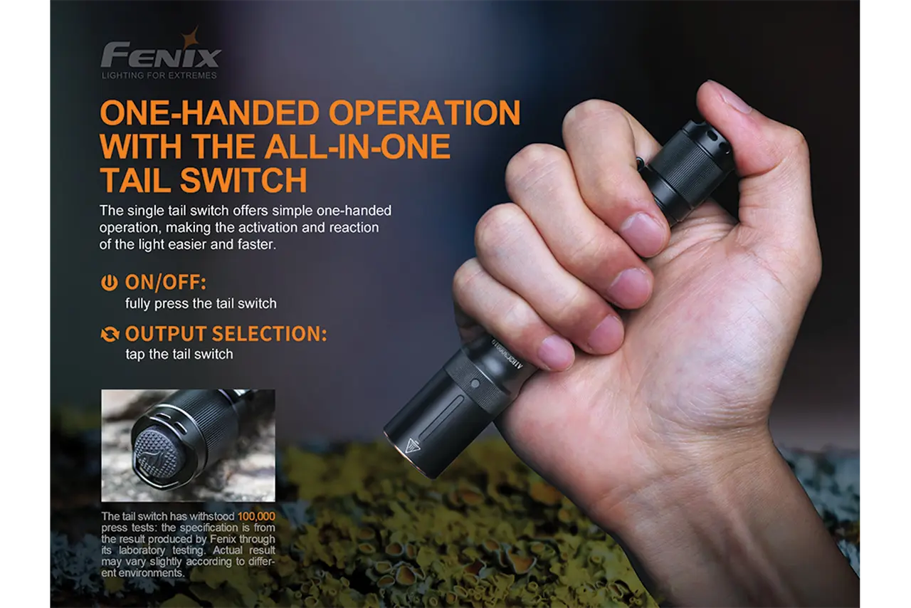 Fenix 350 Lumen AA EDC Flashlight - F FX-E20V2 Fenix