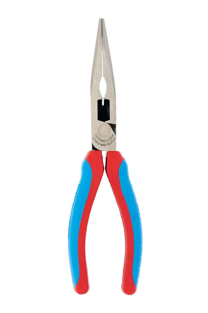 Wright Tool Code Blue High Leverage Long Nose Plier with Side Cutter, 8 in - WT 9C318CB