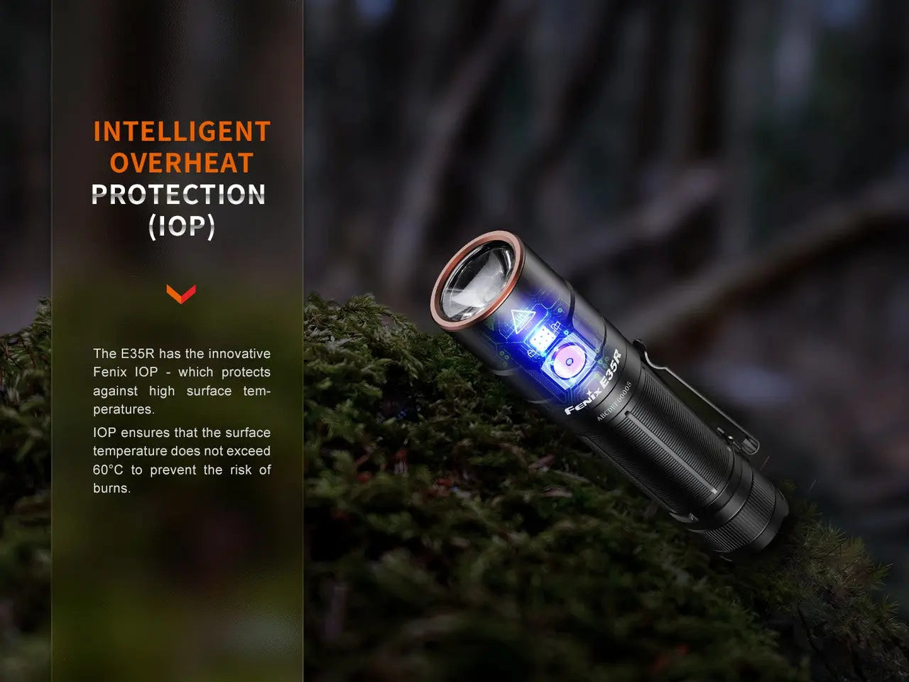 Fenix 3100 Lumen High-Performance EDC Magnetic Tail Rechargeable Flashlight - F FX-E35R Fenix