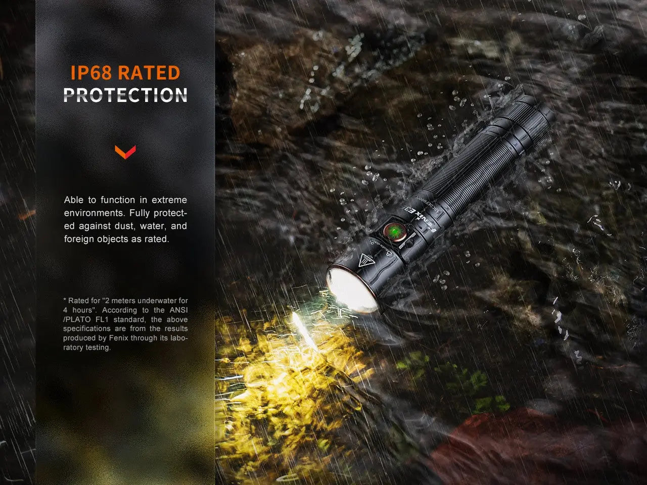 Fenix 3100 Lumen High-Performance EDC Magnetic Tail Rechargeable Flashlight - F FX-E35R Fenix