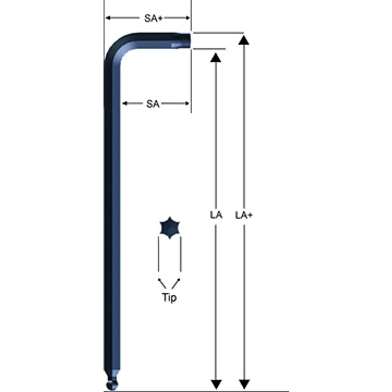 Eklind T30 Ball End Torx L-Key - EK 15030 Torx L-Key Eklind