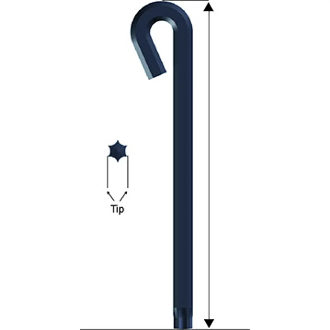 Eklind T27 Tamper Resistant Torx Loop Replacement Key - EK 23027 Torx Loop Replacement Key Eklind