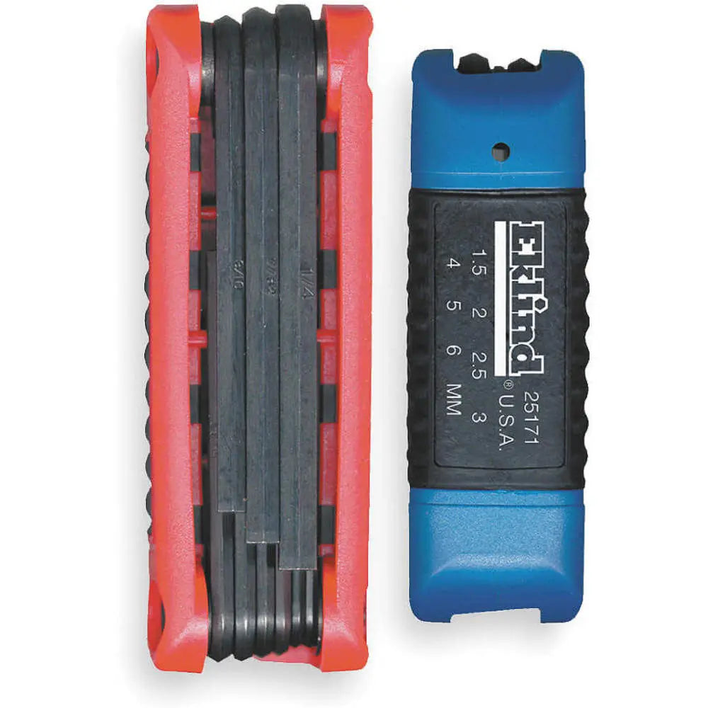 Eklind Set of 16 Ergo Fold-Up Hexagon Key Combo - EK 25016 Hexagon Key Fold-Up Set Eklind