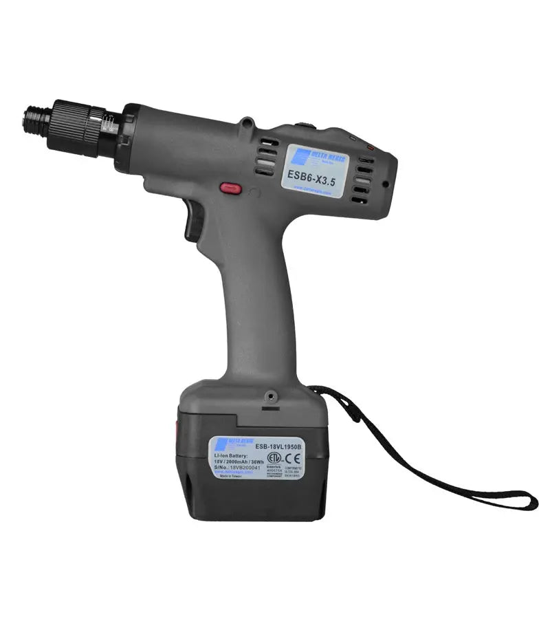 Delta Regis ESB6-X3.5 | ESB6 Cordless Shut Off Clutch Screwdriver, 1-3.5Nm/9-30 In. Lbs, 1000 RPM, Trigger Delta Regis