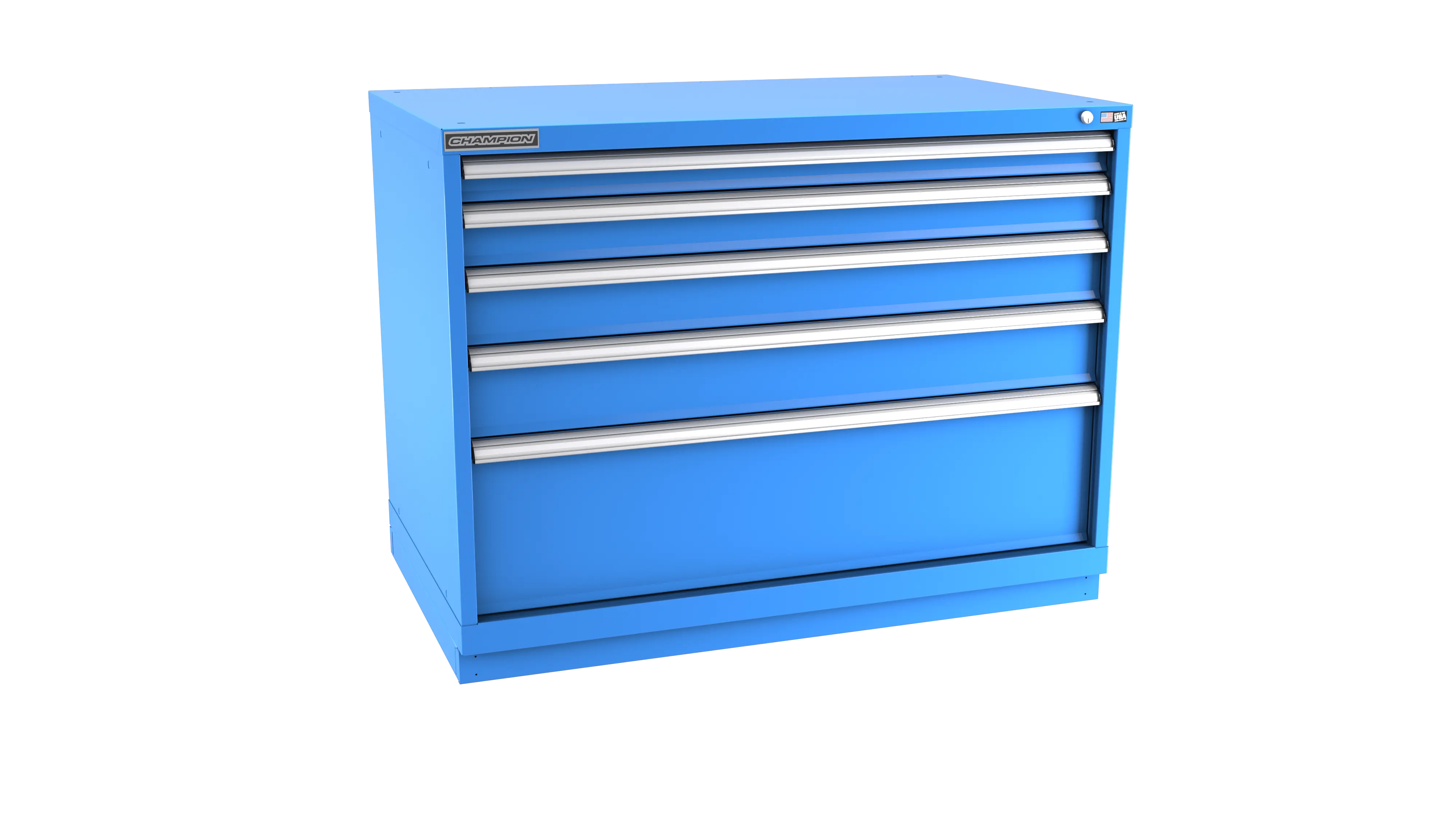 Champion Tool 5-Drawer Modular Cabinet, 47 W x 35-7/8 H x 28-1/2 D in - CM EW1500-0501-ILC-FTB Champion Tool Storage