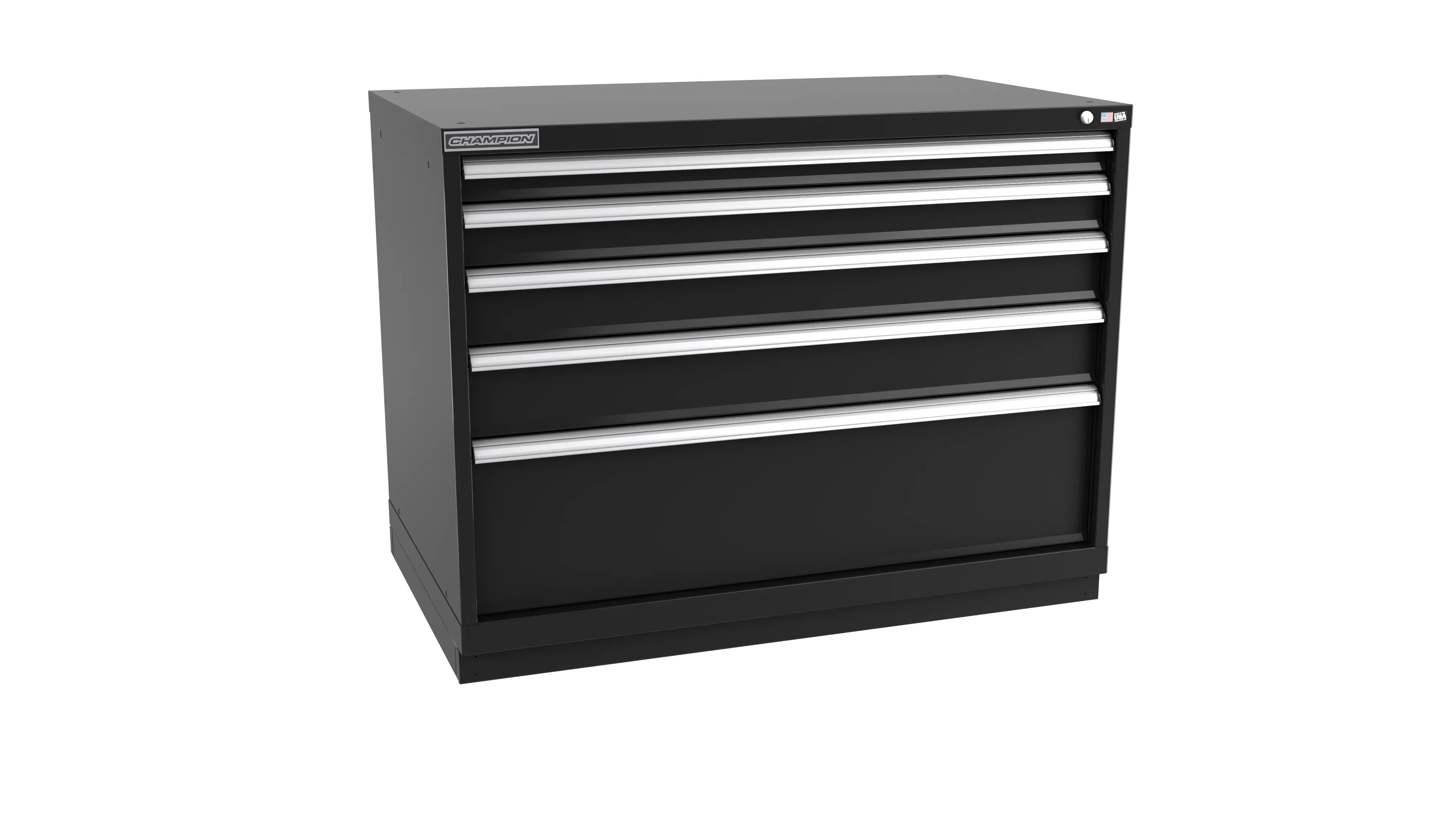 Champion Tool 5-Drawer Modular Cabinet, 47 W x 35-7/8 H x 28-1/2 D in - CM EW1500-0501-ILC-FTB Champion Tool Storage