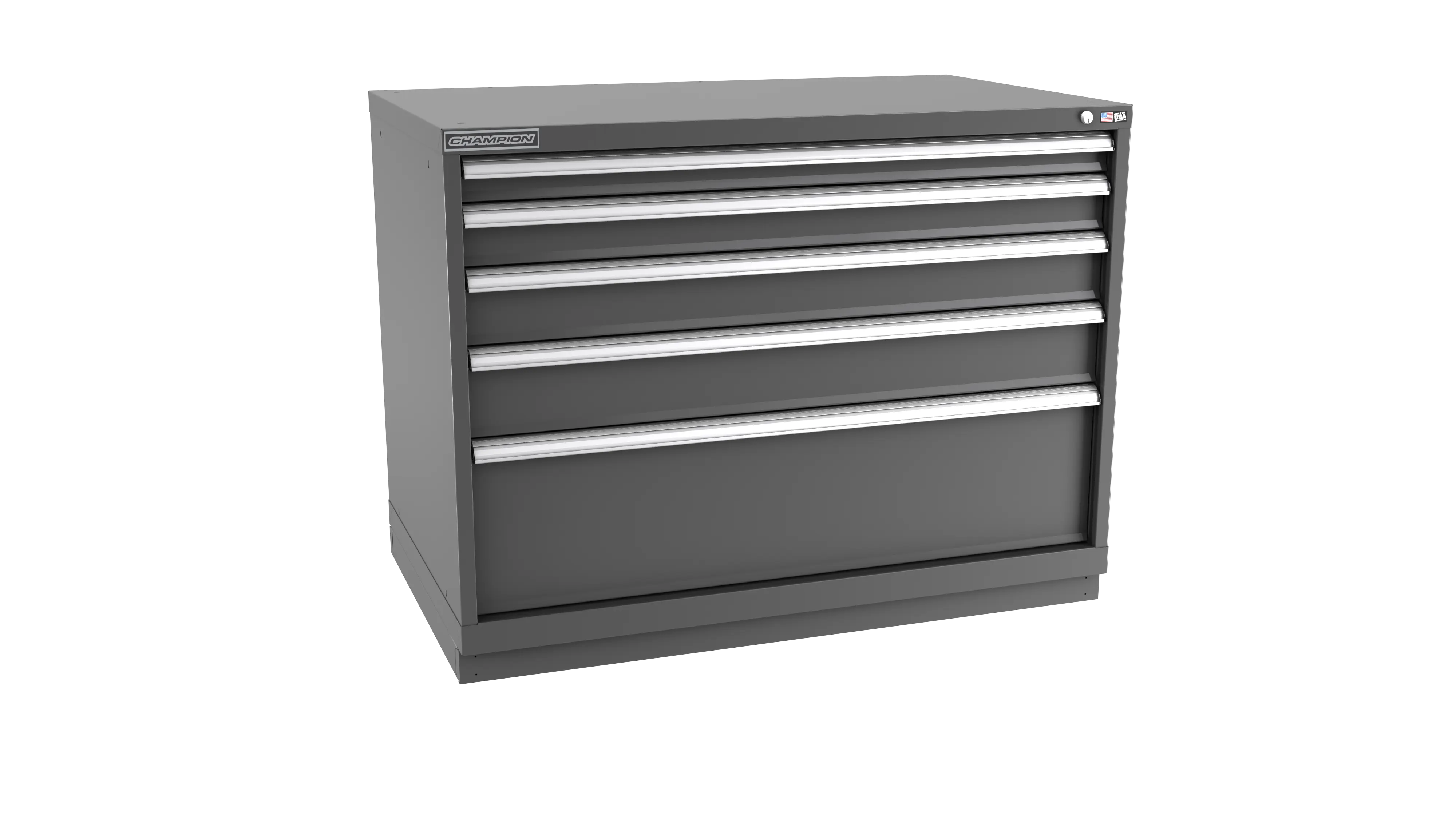 Champion Tool 5-Drawer Modular Cabinet, 47 W x 35-7/8 H x 28-1/2 D in - CM EW1500-0501-ILC-FTB Champion Tool Storage