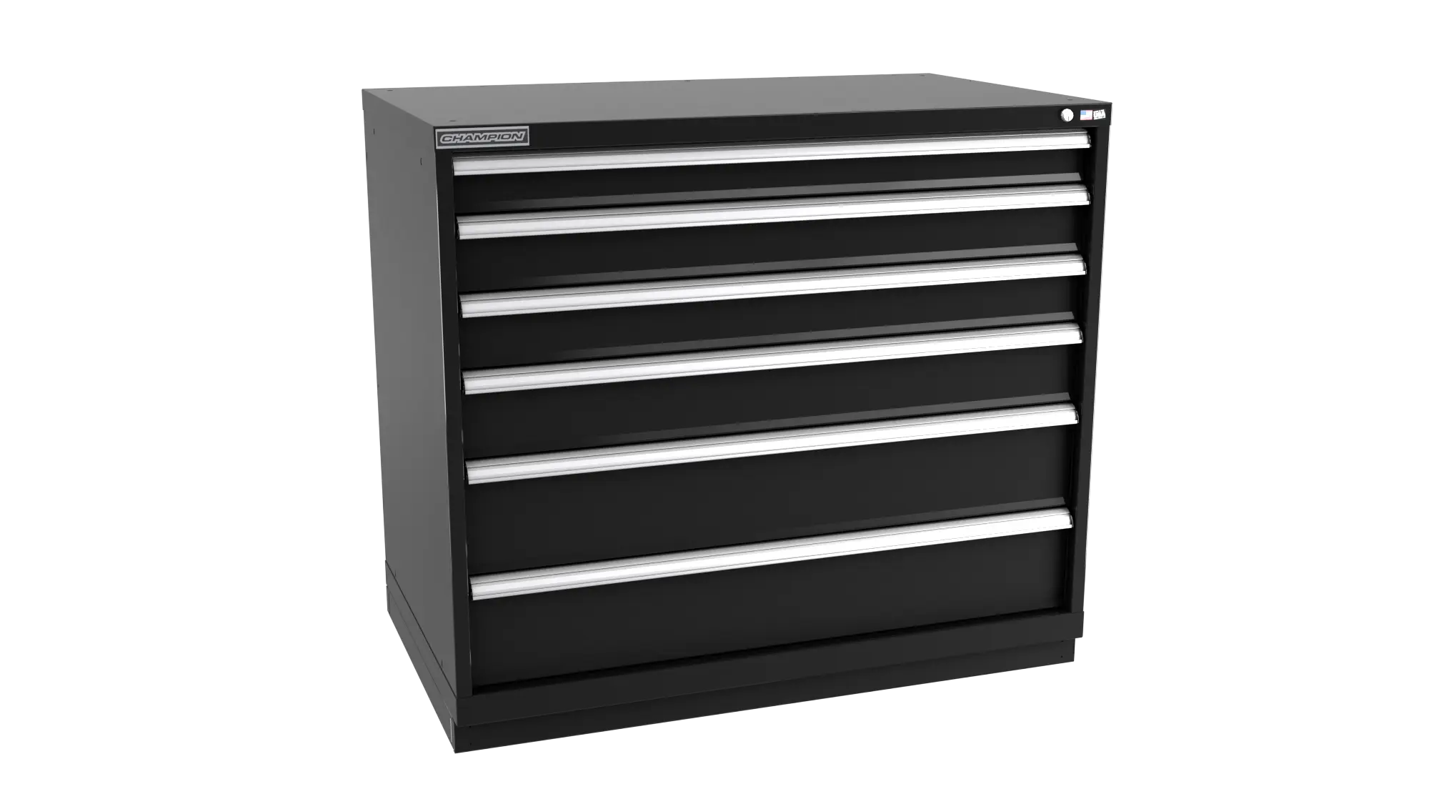 Champion Tool 6-Drawer Modular Cabinet, 47 W x 41-3/4 H x 28-1/2 D in - CM EW1800-0601-ILC-FTB Champion Tool Storage