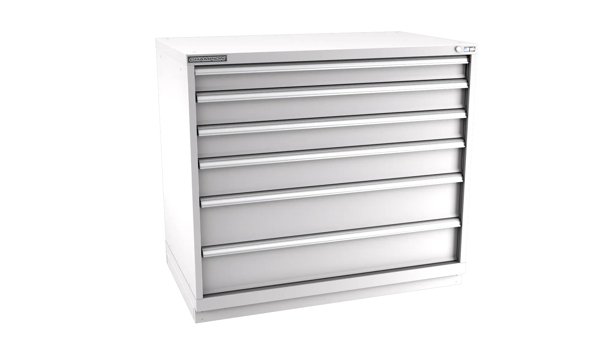 Champion Tool 6-Drawer Modular Cabinet, 47 W x 41-3/4 H x 28-1/2 D in - CM EW1800-0601-ILC-FTB Champion Tool Storage