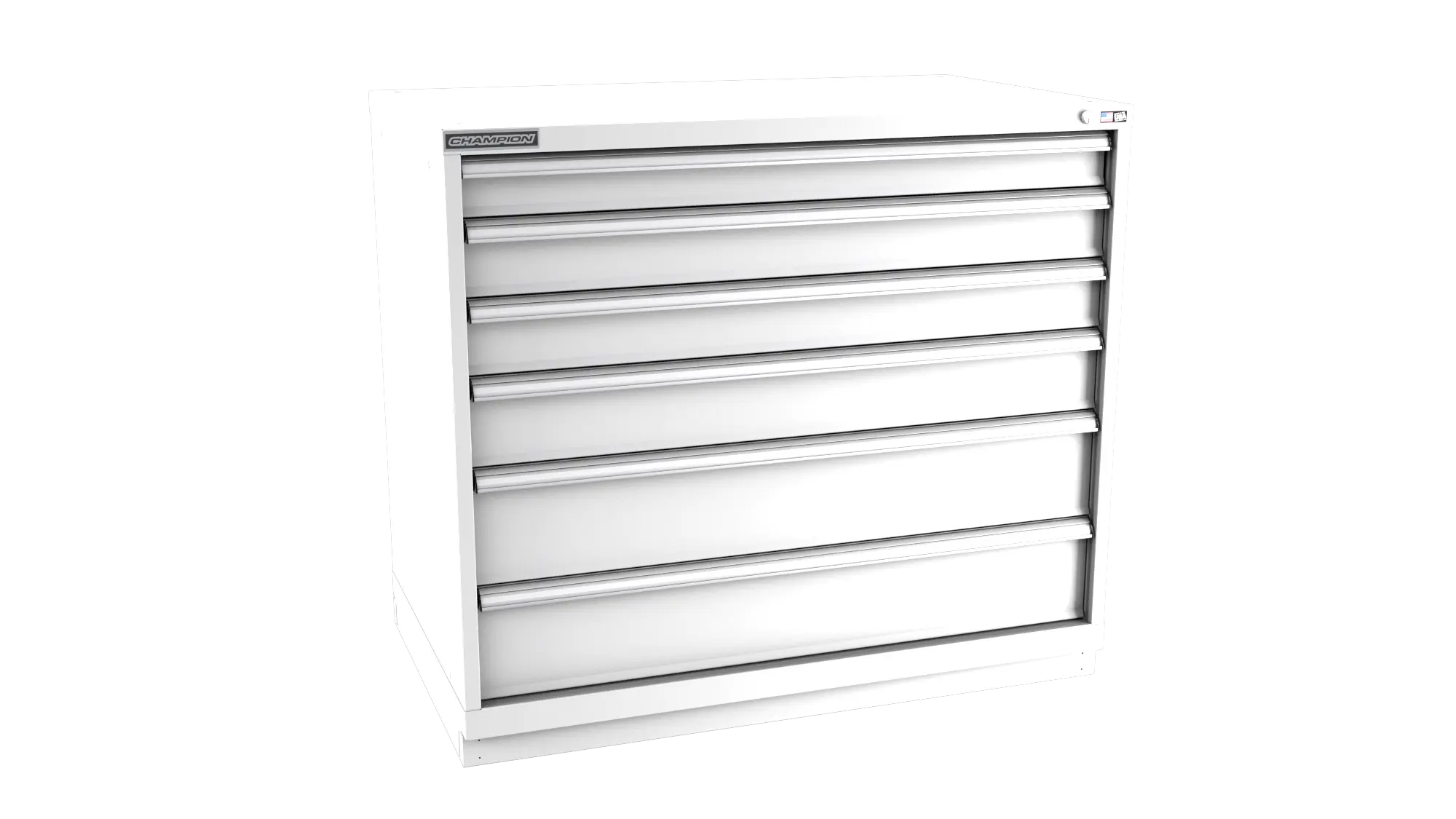 Champion Tool 6-Drawer Modular Cabinet, 47 W x 41-3/4 H x 28-1/2 D in - CM EW1800-0601-ILC-FTB Champion Tool Storage