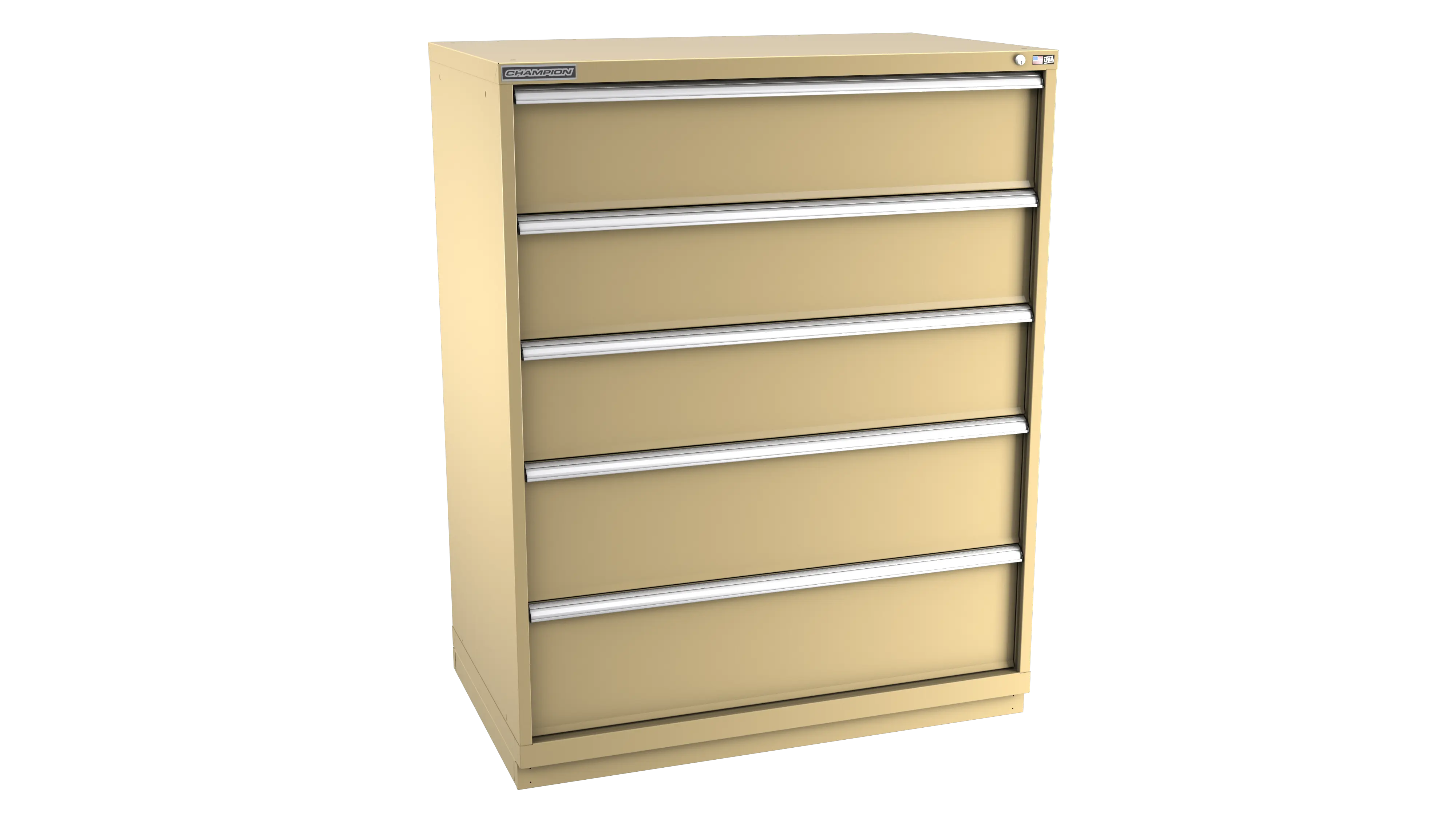 Champion Tool 5-Drawer Modular Cabinet, 47 W x 59-1/2 H x 28-1/2 D in - CM EW2700-0501-ILC-FTB Champion Tool Storage