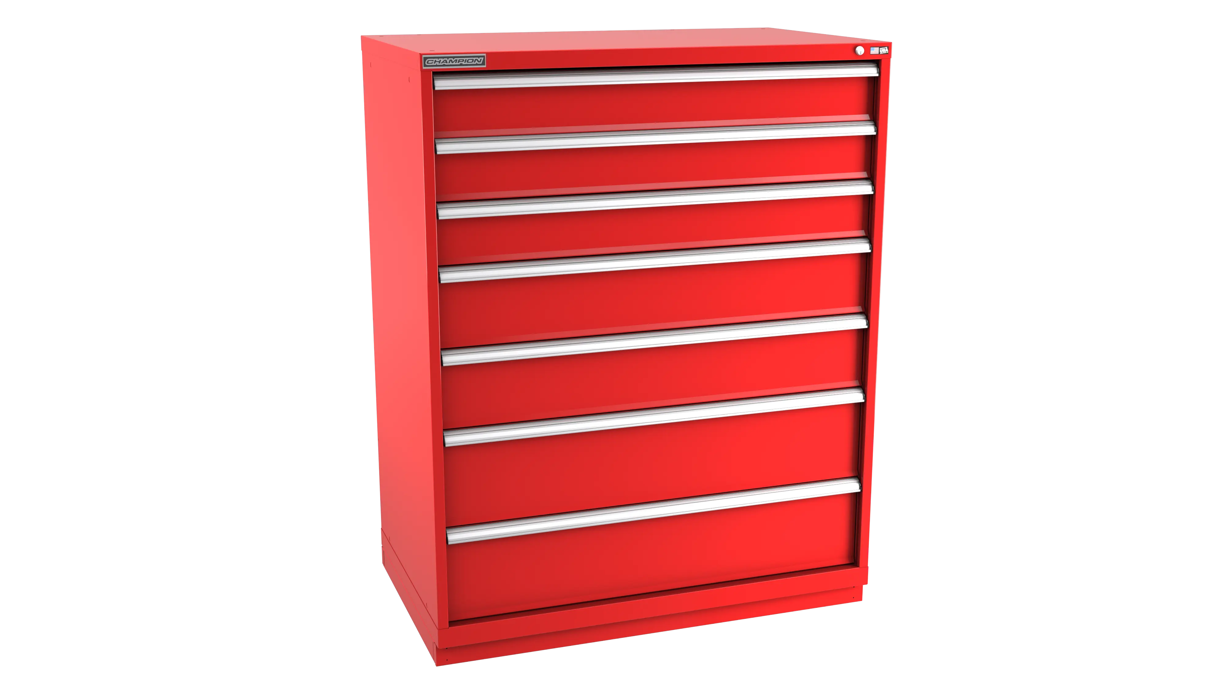 Champion Tool 7-Drawer Modular Cabinet, 47 W x 59-1/2 H x 28-1/2 D in - CM EW2700-0701-ILC-FTB Champion Tool Storage