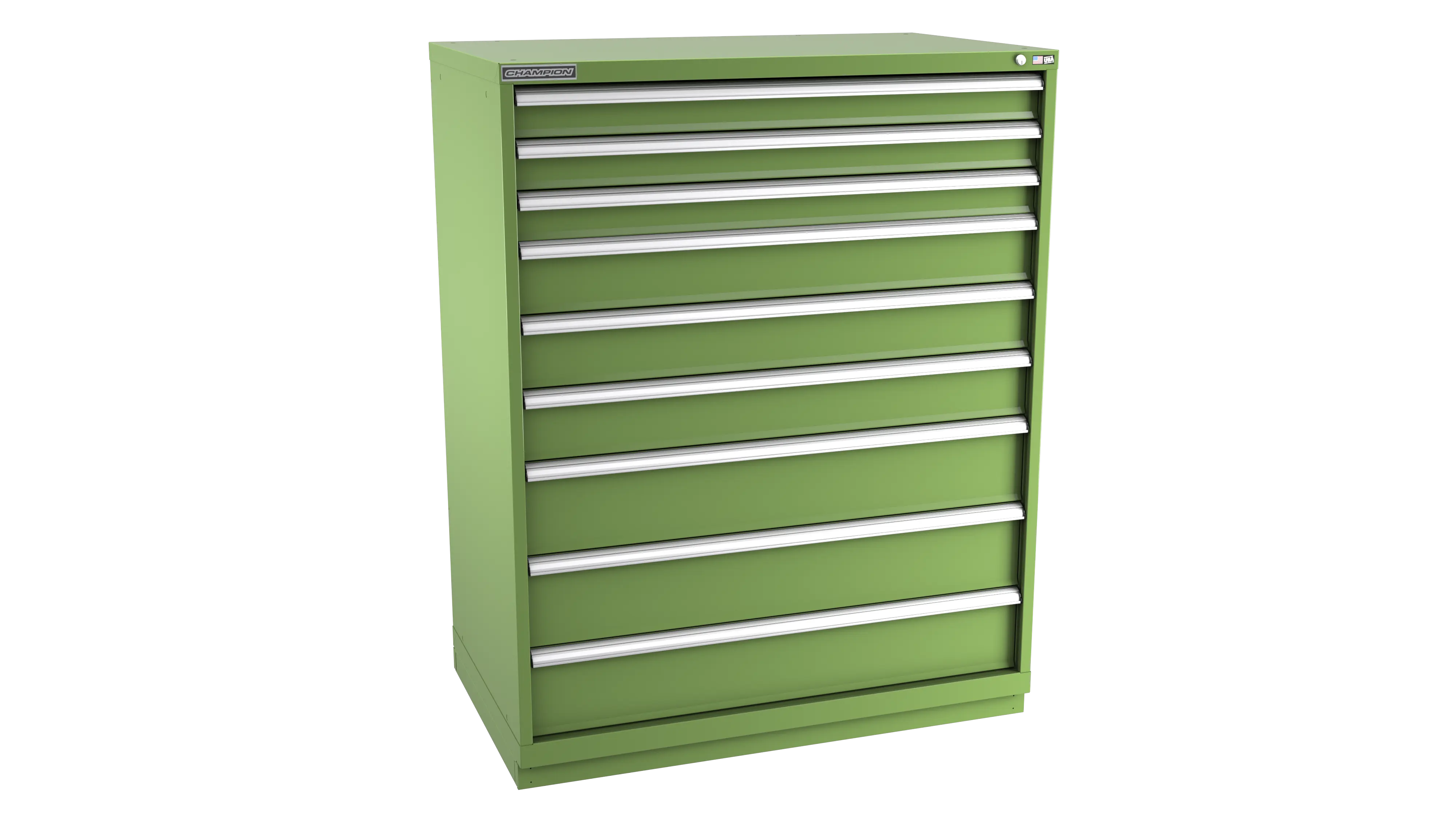 Champion Tool 9-Drawer Modular Cabinet, 47 W x 59-1/2 H x 28-1/2 D in - CM EW2700-0901-ILC-FTB Champion Tool Storage