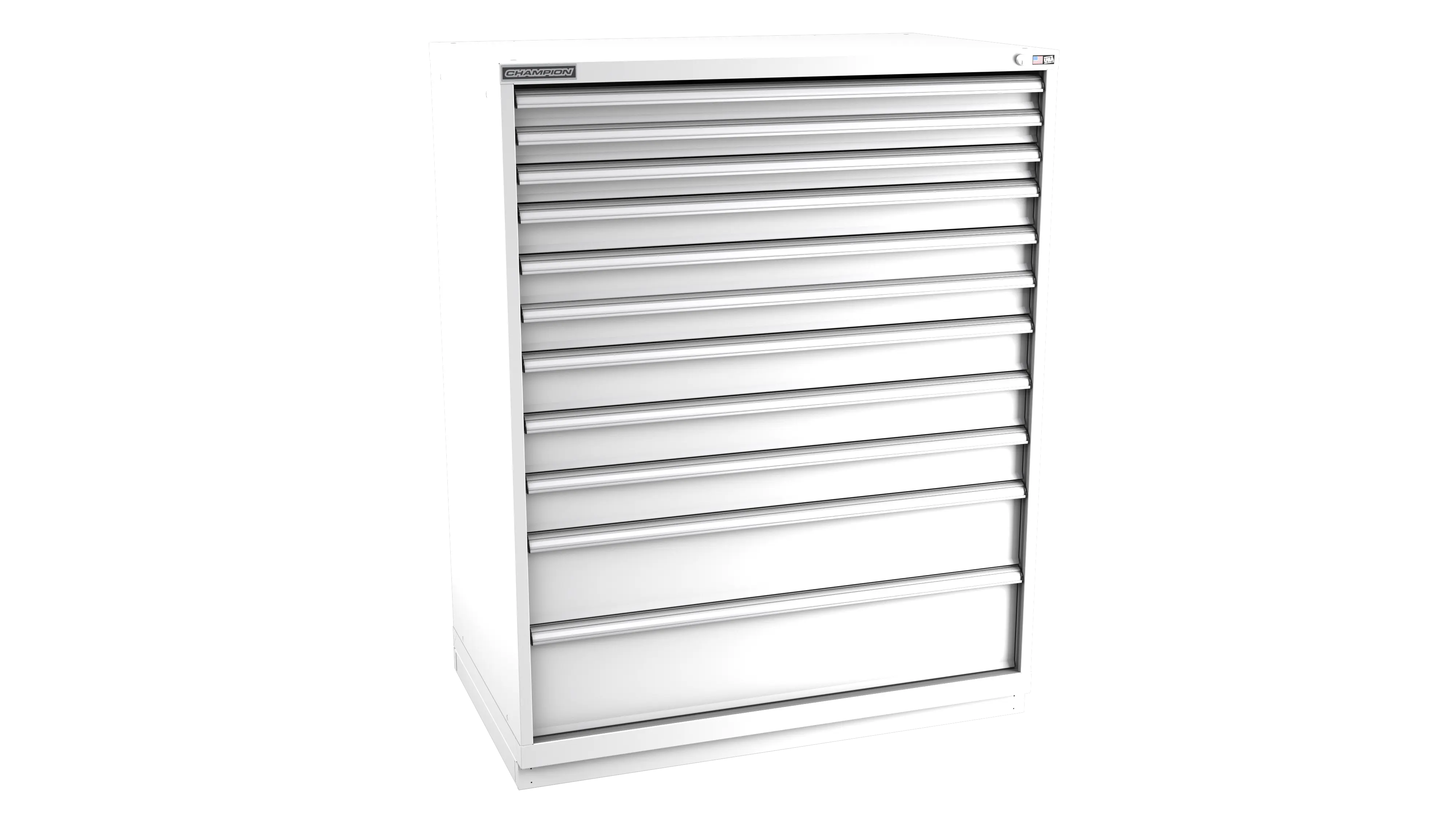 Champion Tool 11-Drawer Modular Cabinet, 47 W x 59-1/2 H x 28-1/2 D in - CM EW2700-1101-ILC-FTB Champion Tool Storage