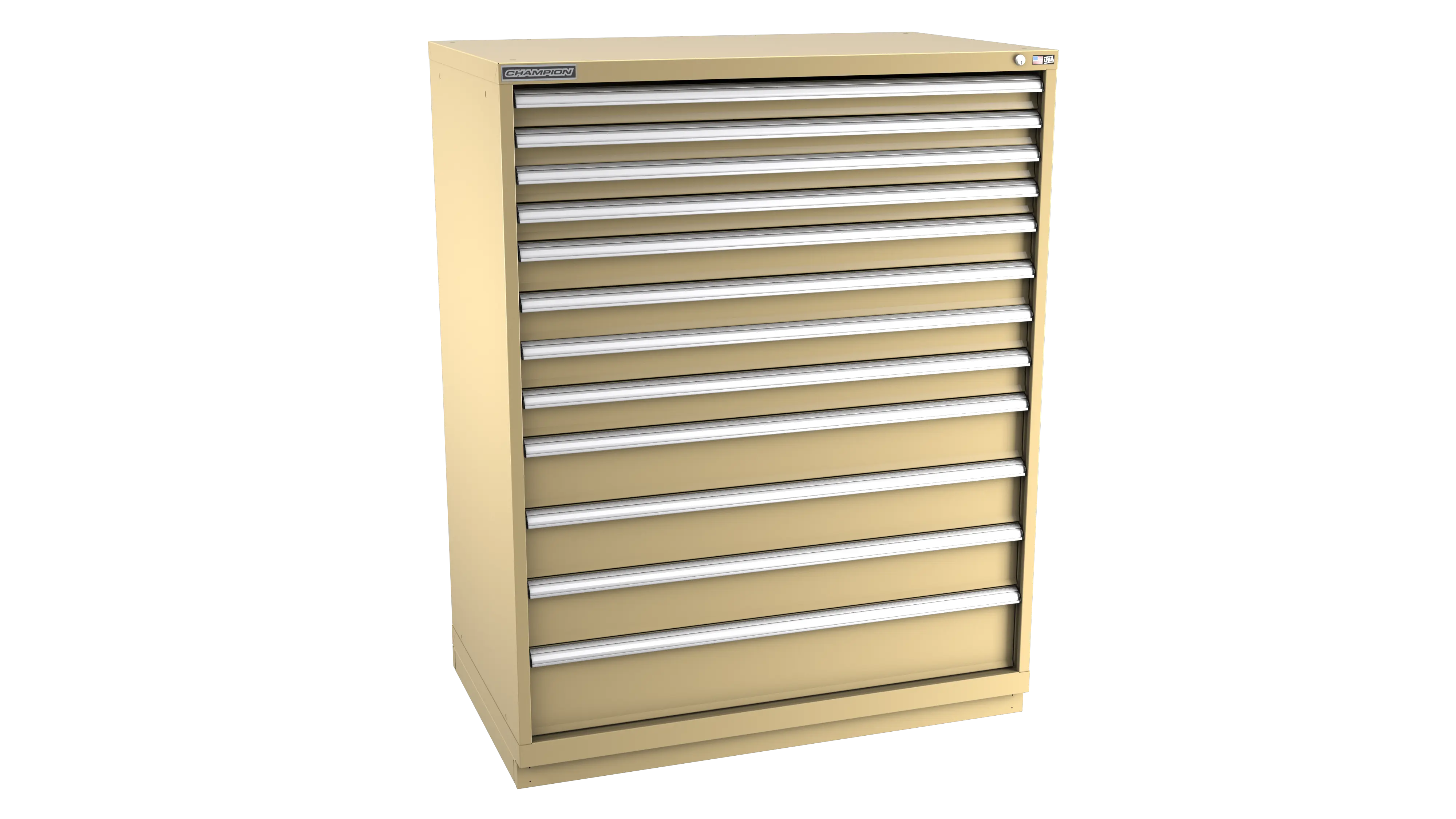 Champion Tool 12-Drawer Modular Cabinet, 47 W x 59-1/2 H x 28-1/2 D in - CM EW2700-1201-ILC-FTB Champion Tool Storage