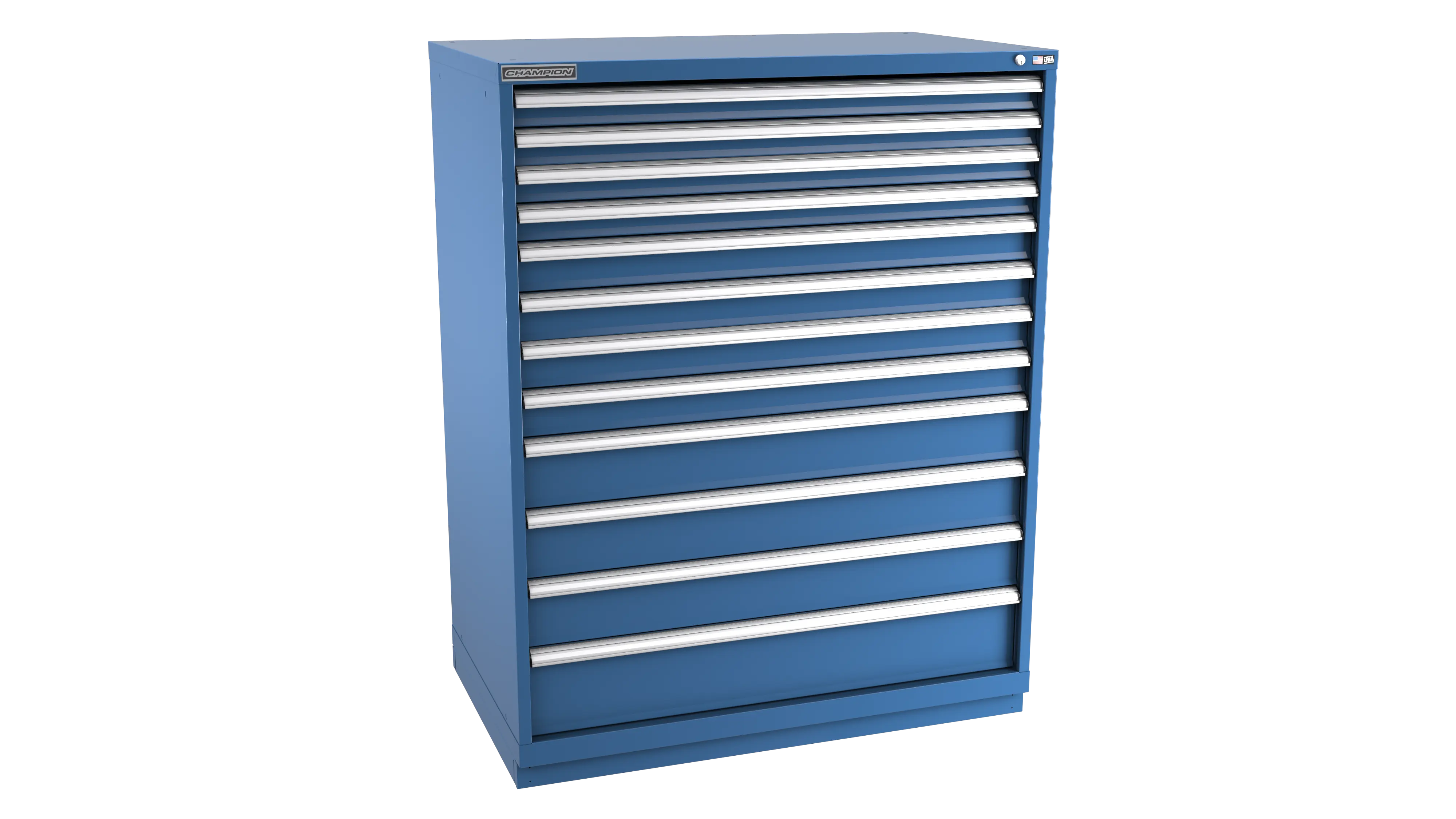 Champion Tool 12-Drawer Modular Cabinet, 47 W x 59-1/2 H x 28-1/2 D in - CM EW2700-1201-ILC-FTB Champion Tool Storage