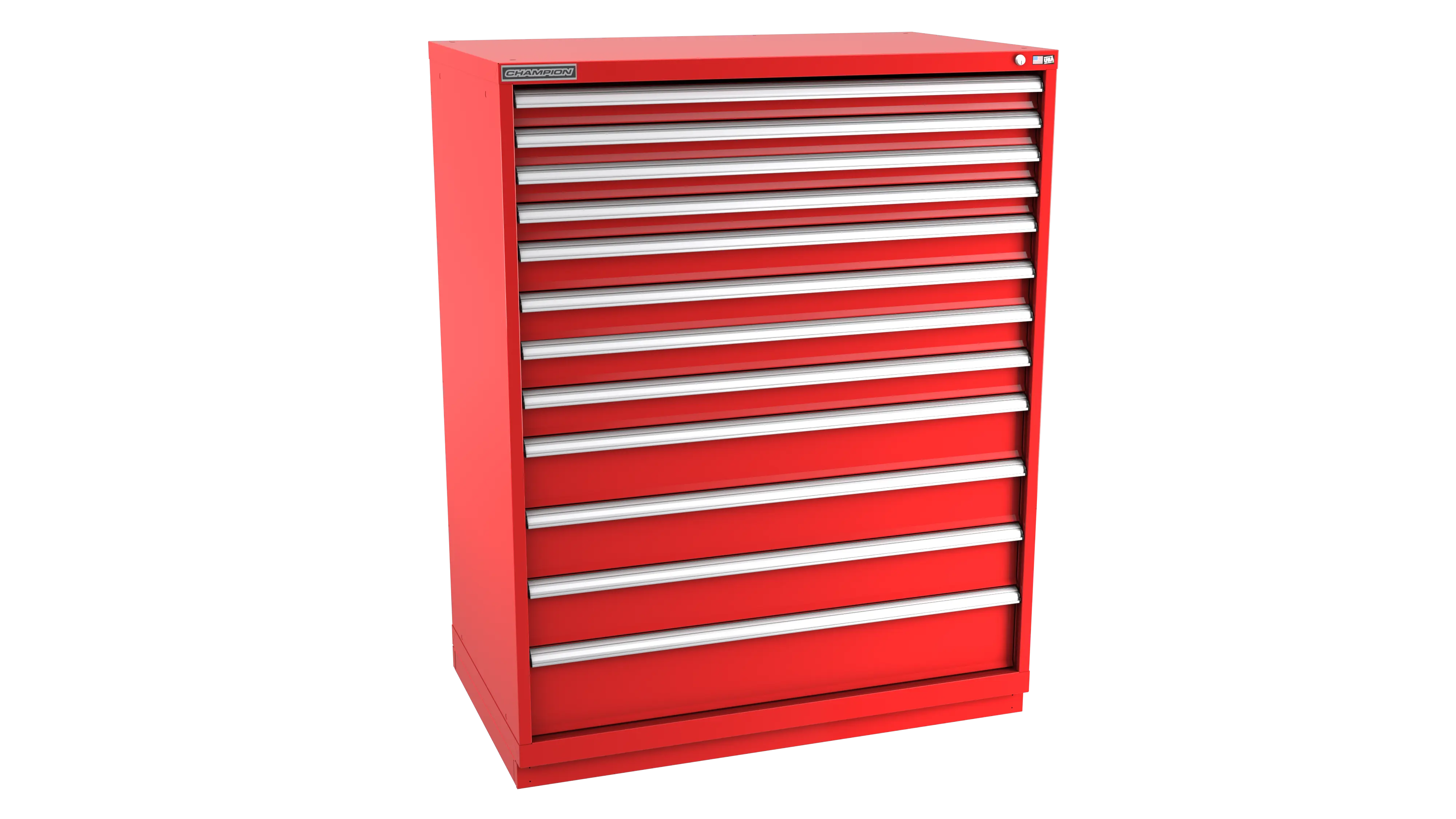 Champion Tool 12-Drawer Modular Cabinet, 47 W x 59-1/2 H x 28-1/2 D in - CM EW2700-1201-ILC-FTB Champion Tool Storage