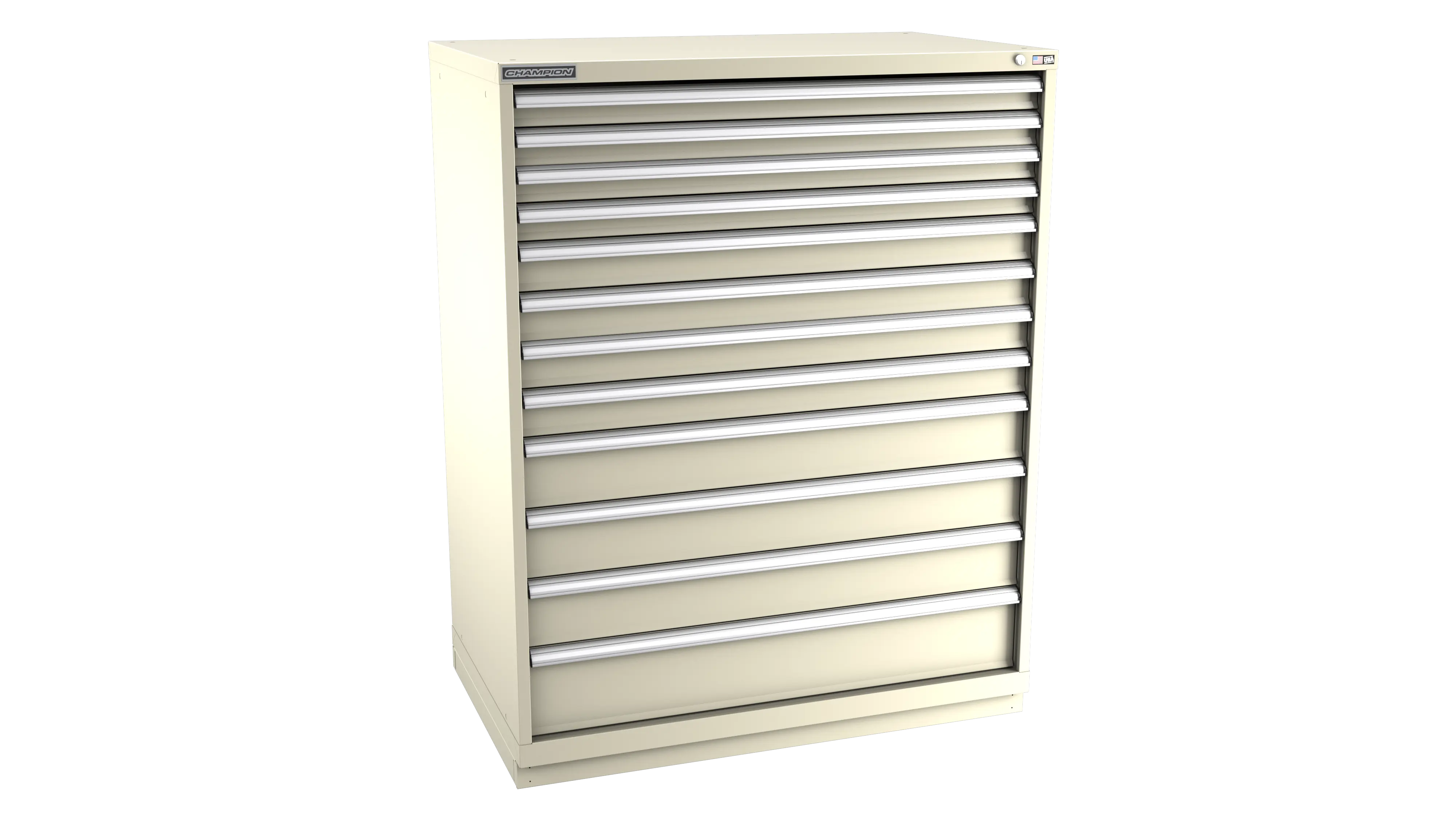 Champion Tool 12-Drawer Modular Cabinet, 47 W x 59-1/2 H x 28-1/2 D in - CM EW2700-1201-ILC-FTB Champion Tool Storage