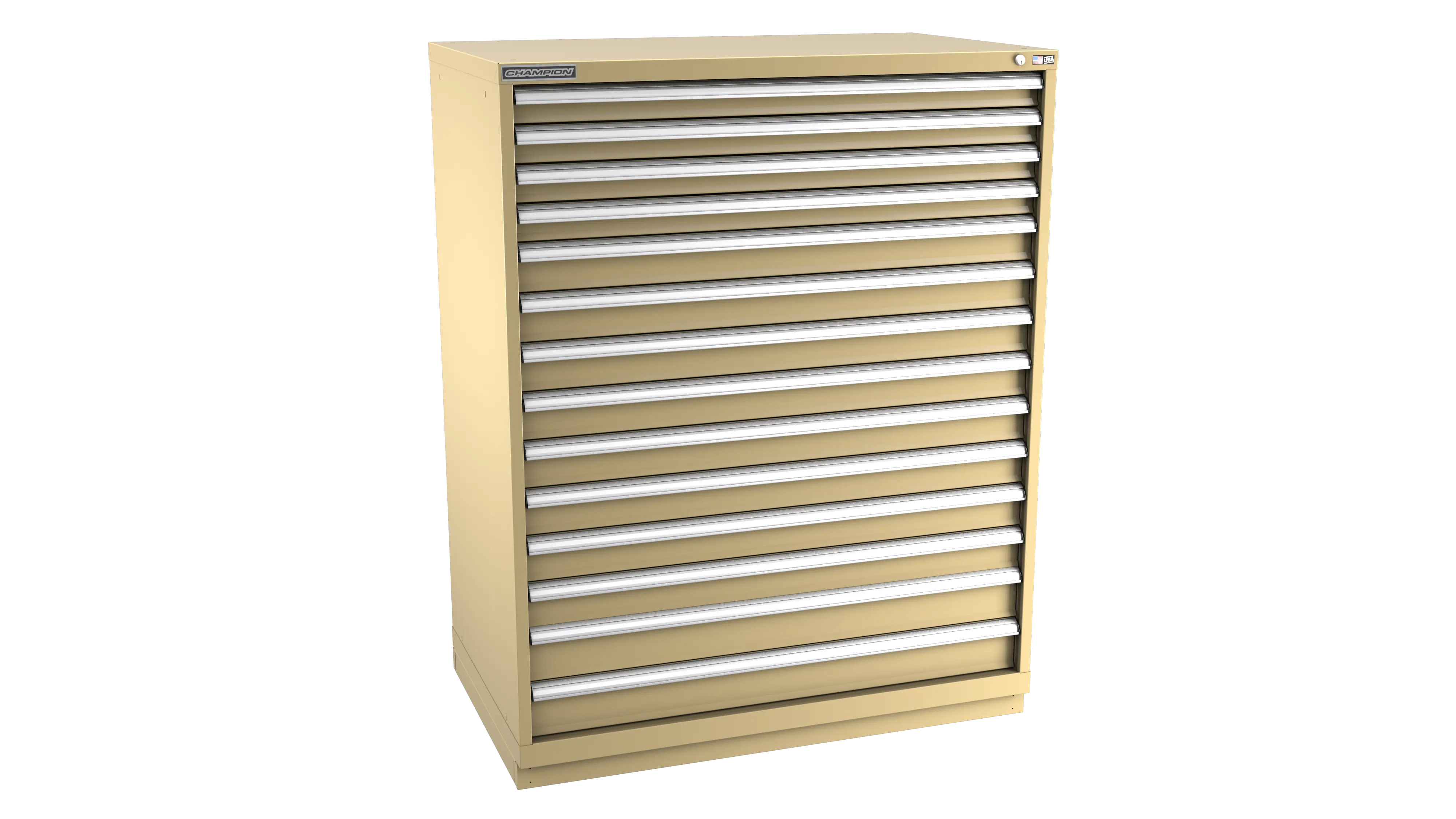 Champion Tool 14-Drawer Modular Cabinet, 47 W x 59-1/2 H x 28-1/2 D in - CM EW2700-1401-ILC-FTB Champion Tool Storage