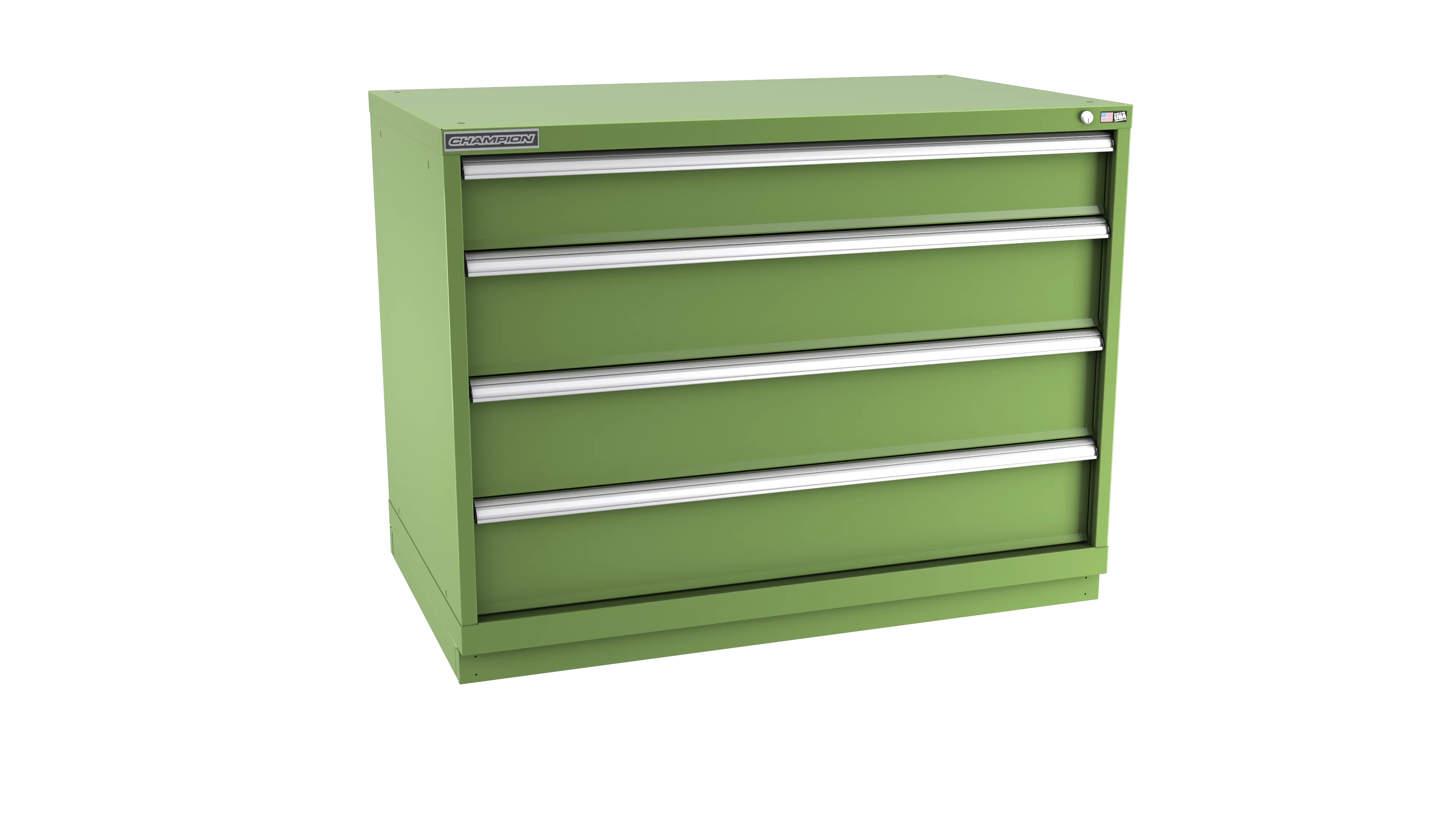 Champion Tool 4-Drawer Metal Modular Storage Cabinet with 84 Internal Compartments, 47 W x 35-7/8 H x 22-1/2 D in - CM EWS1500-0401-ILC-FTB Champion Tool Storage