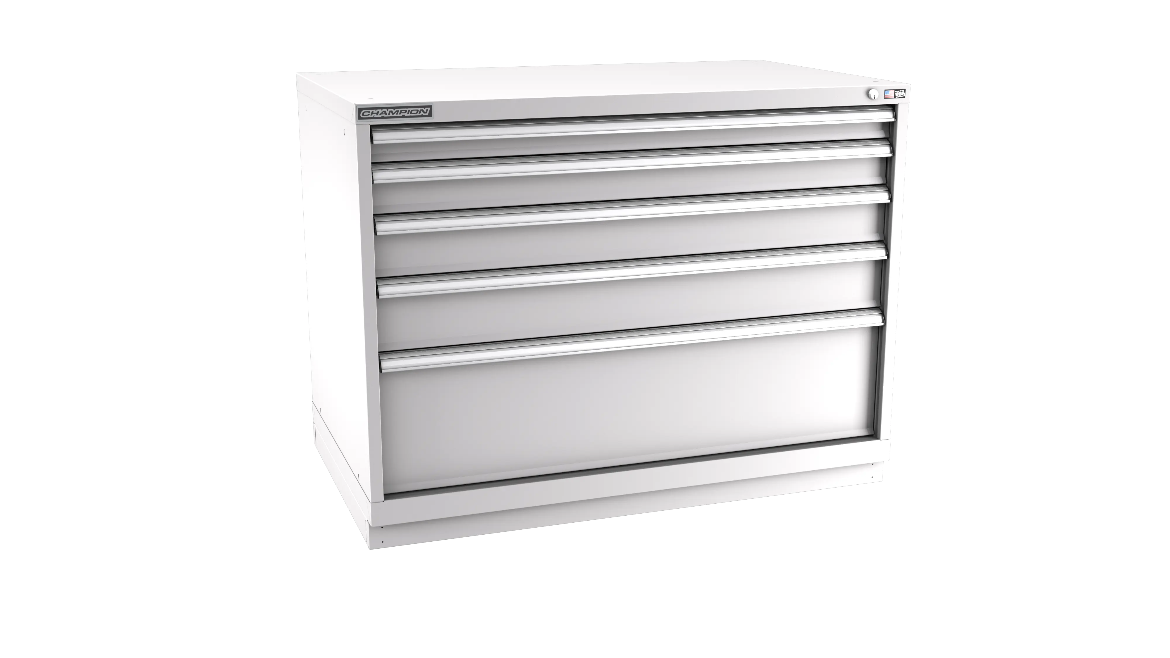 Champion Tool 5-Drawer Modular Cabinet, 47 W x 35-7/8 H x 22-1/2 D in - CM EWS1500-0501-ILC-FTB Champion Tool Storage