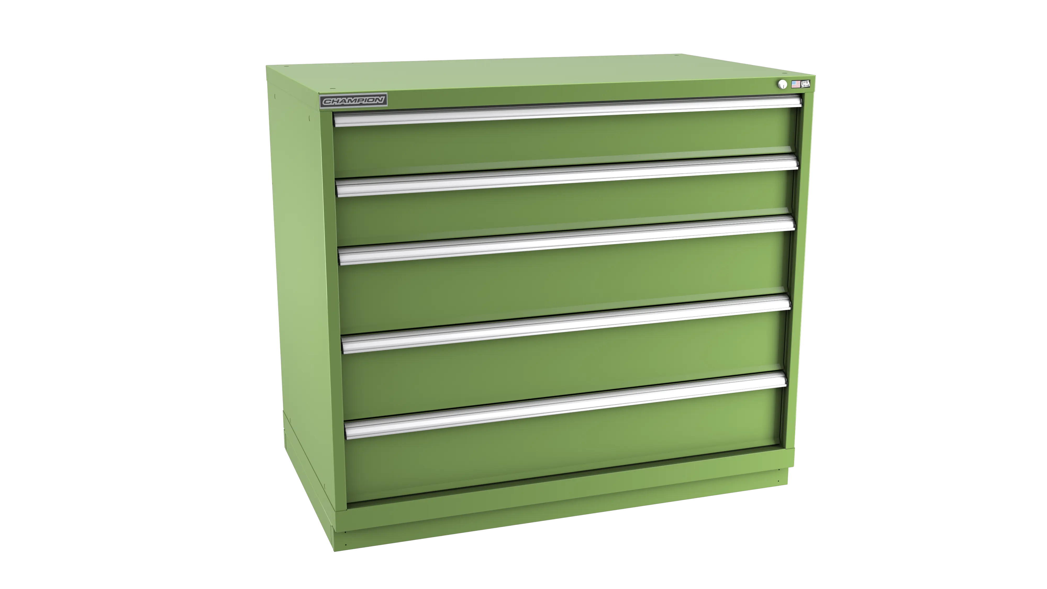 Champion Tool 5-Drawer Metal Modular Storage Cabinet with 108 Internal Compartments, 47 W x 41-3/4 H x 22-1/2 D in - CM EWS1800-0501-ILC-FTB Champion Tool Storage