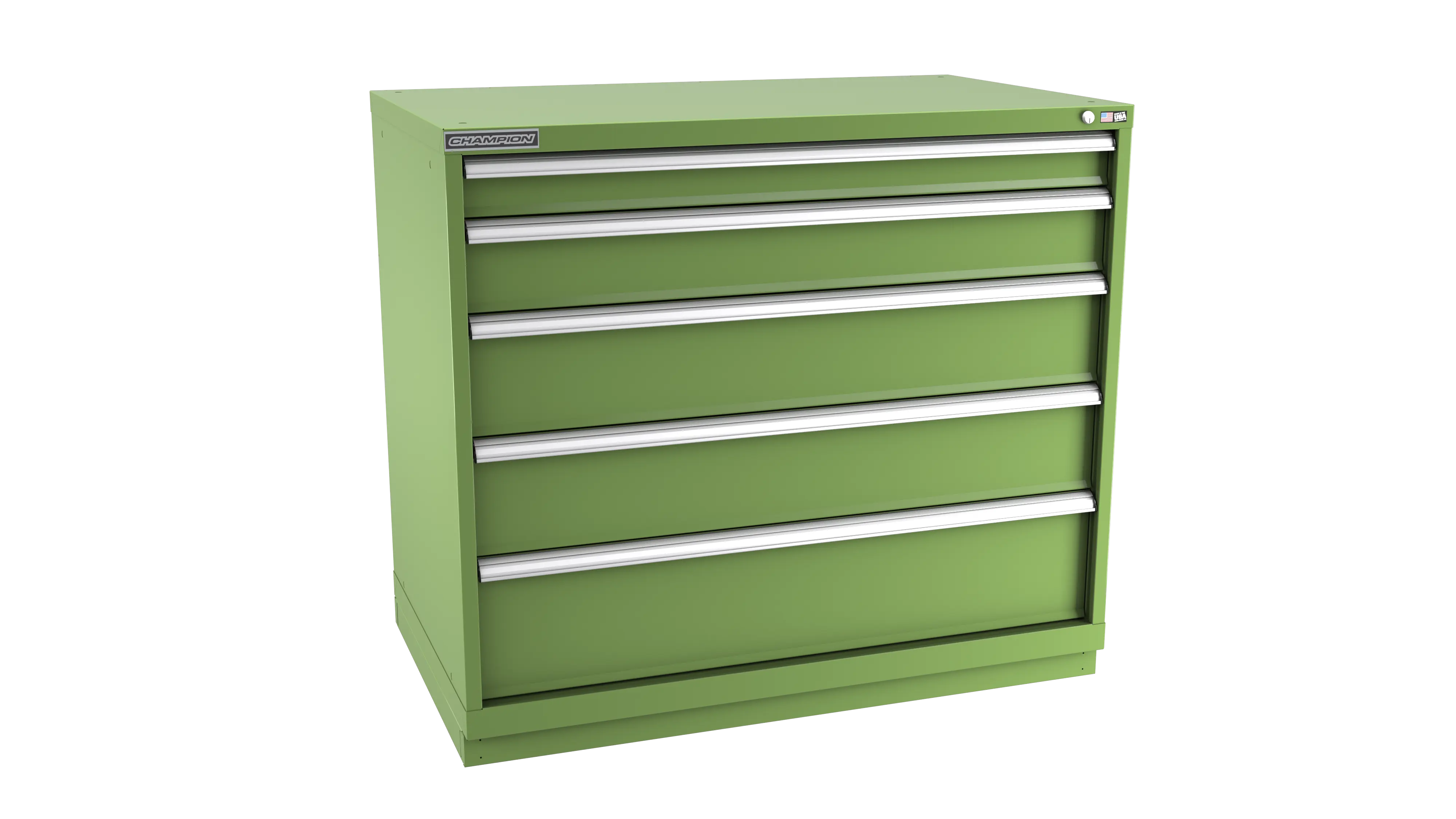 Champion Tool 5-Drawer Metal Modular Storage Cabinet with 128 Internal Compartments, 47 W x 41-3/4 H x 22-1/2 D in - CM EWS1800-0502-ILC-FTB Champion Tool Storage