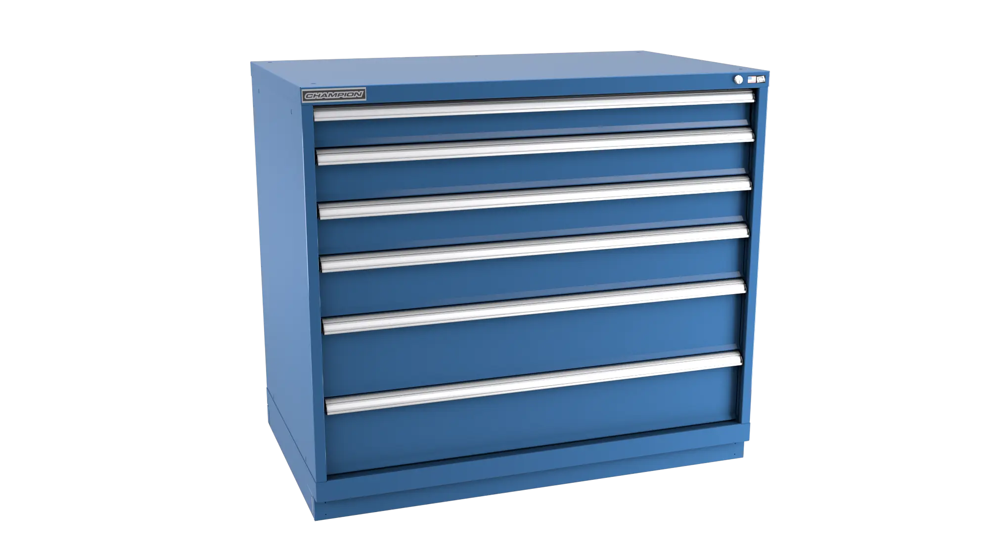 Champion Tool 6-Drawer Modular Cabinet, 47 W x 41-3/4 H x 22-1/2 D in - CM EWS1800-0601-ILC-FTB Champion Tool Storage