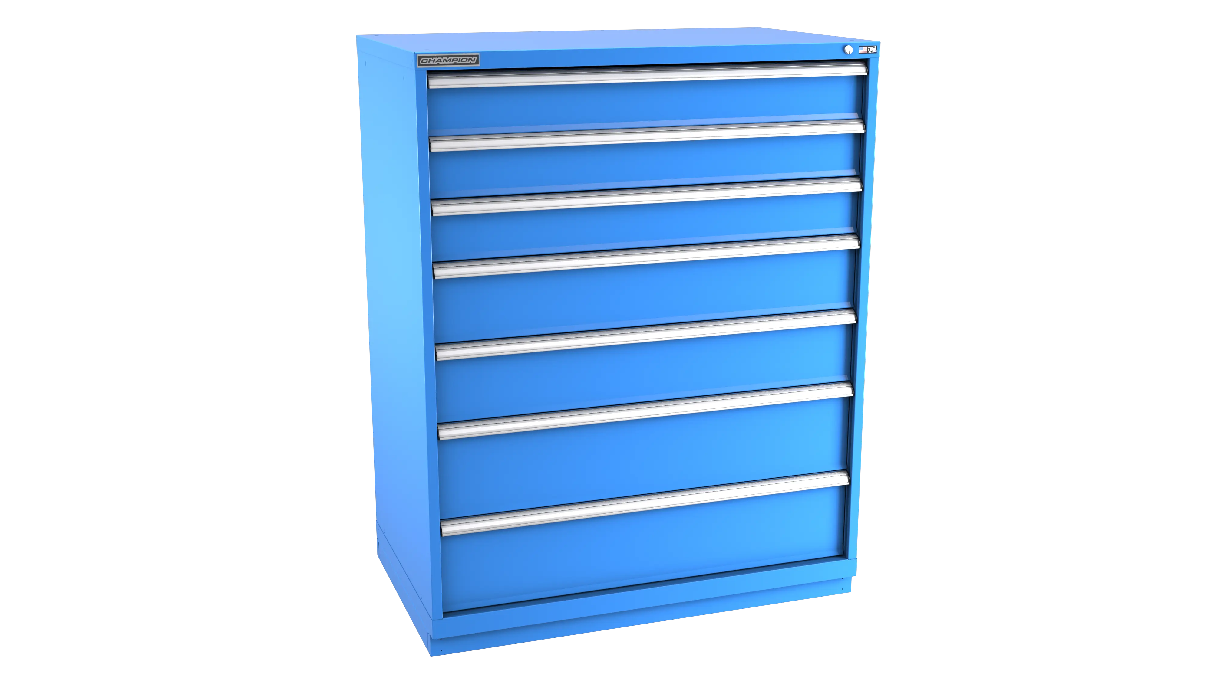 Champion Tool 7-Drawer Modular Cabinet, 47 W x 59-1/2 H x 22-1/2 D in - CM EWS2700-0701-ILC-FTB Champion Tool Storage