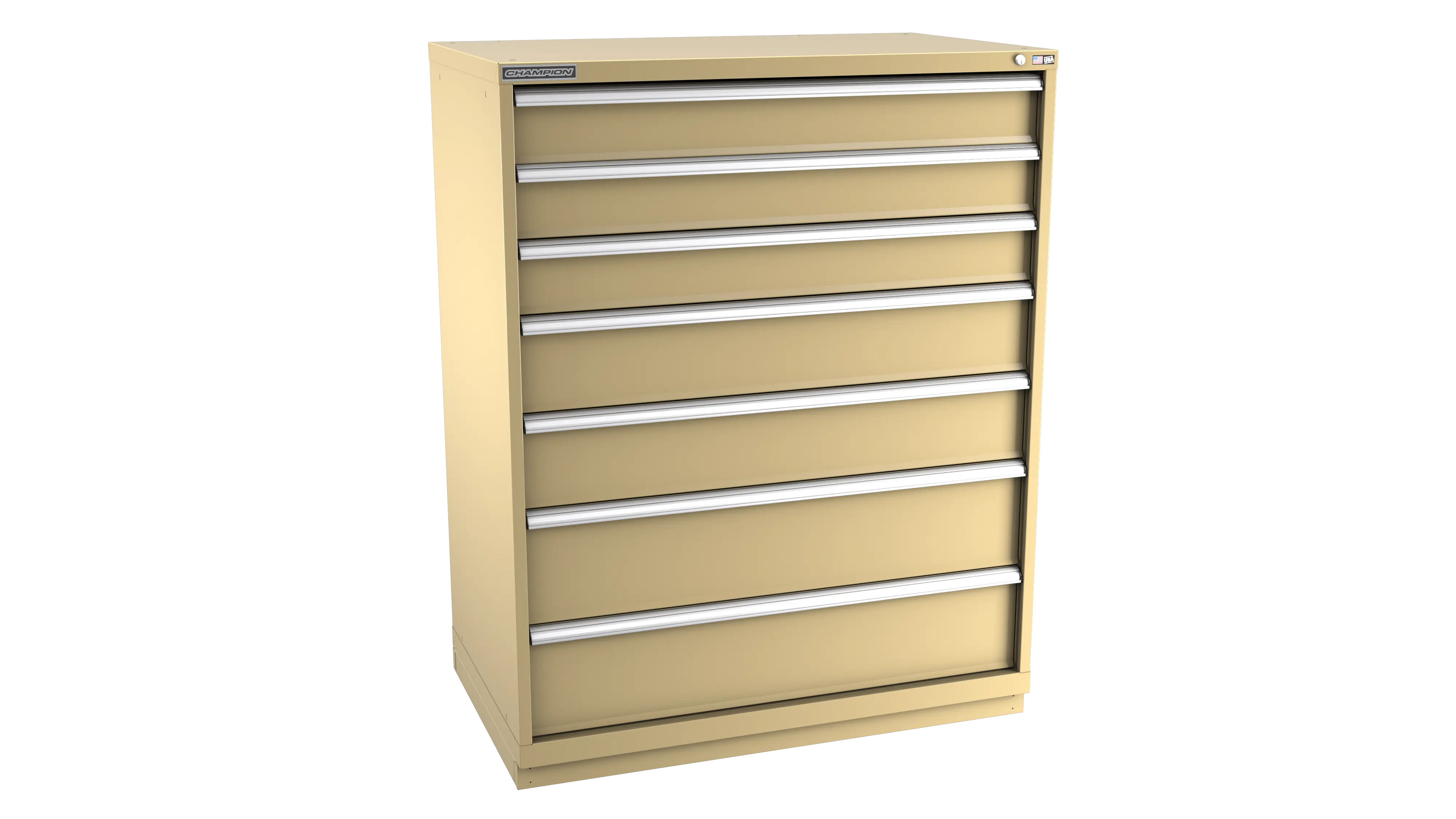 Champion Tool 7-Drawer Modular Cabinet, 47 W x 59-1/2 H x 22-1/2 D in - CM EWS2700-0701-ILC-FTB Champion Tool Storage