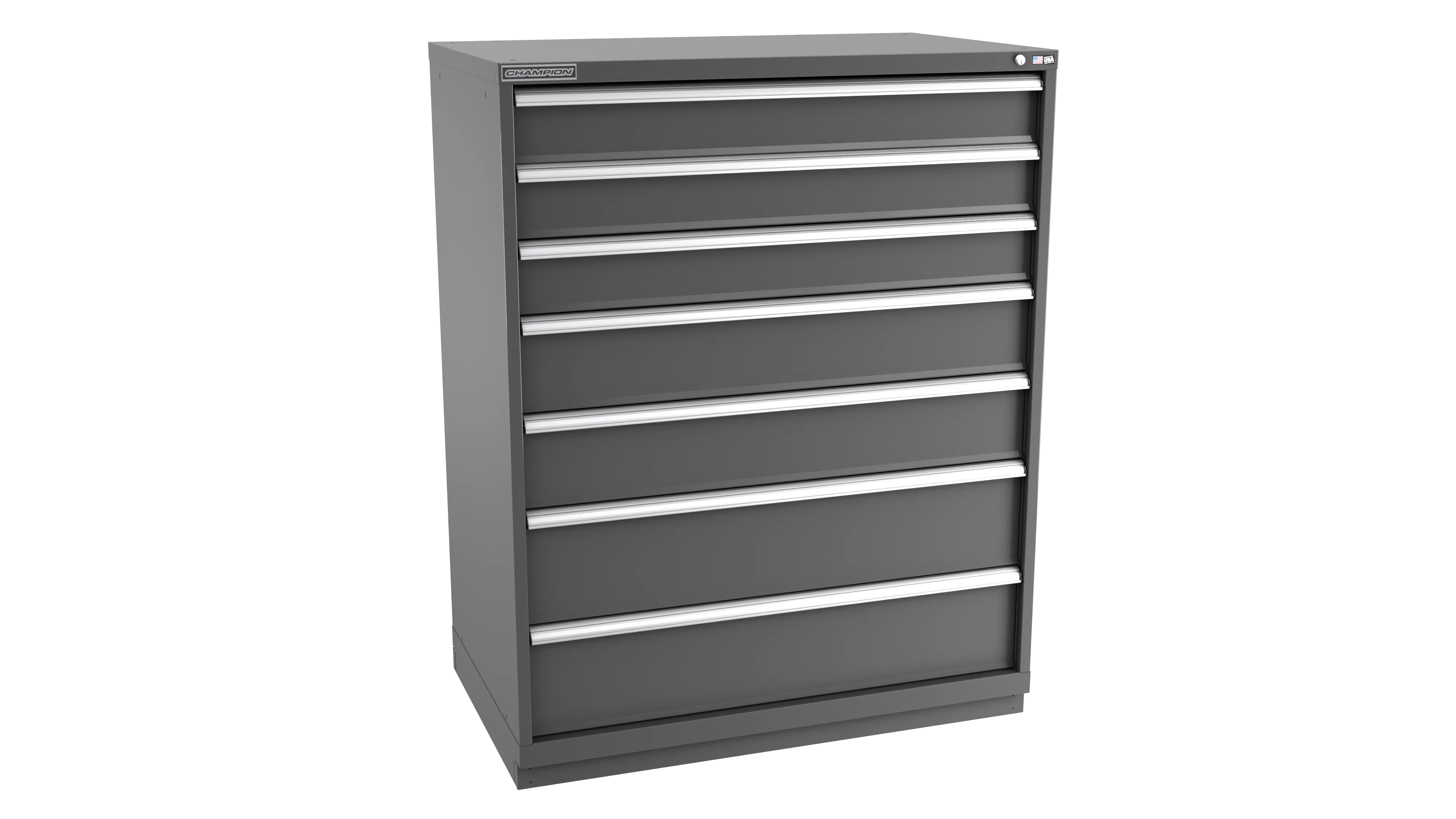 Champion Tool 7-Drawer Modular Cabinet, 47 W x 59-1/2 H x 22-1/2 D in - CM EWS2700-0701-ILC-FTB Champion Tool Storage
