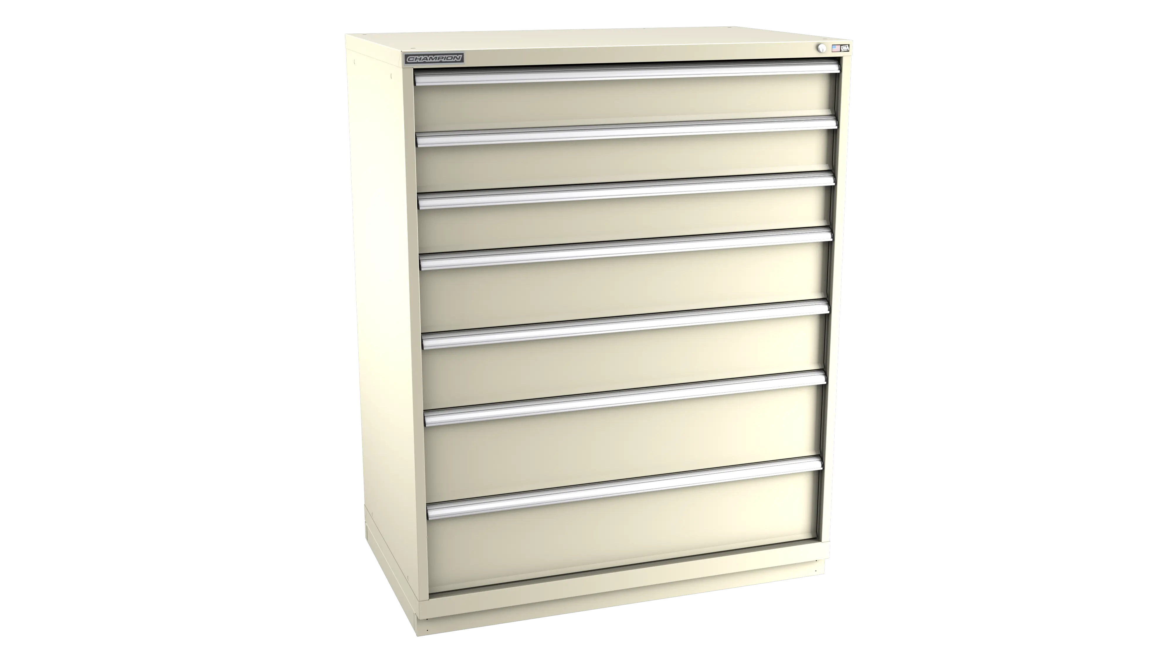 Champion Tool 7-Drawer Modular Cabinet, 47 W x 59-1/2 H x 22-1/2 D in - CM EWS2700-0701-ILC-FTB Champion Tool Storage